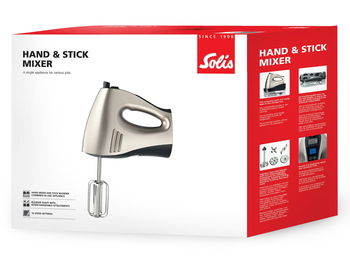 Solis_Hand & Stick- Mixer (8371) B-Ware_Edelstahl