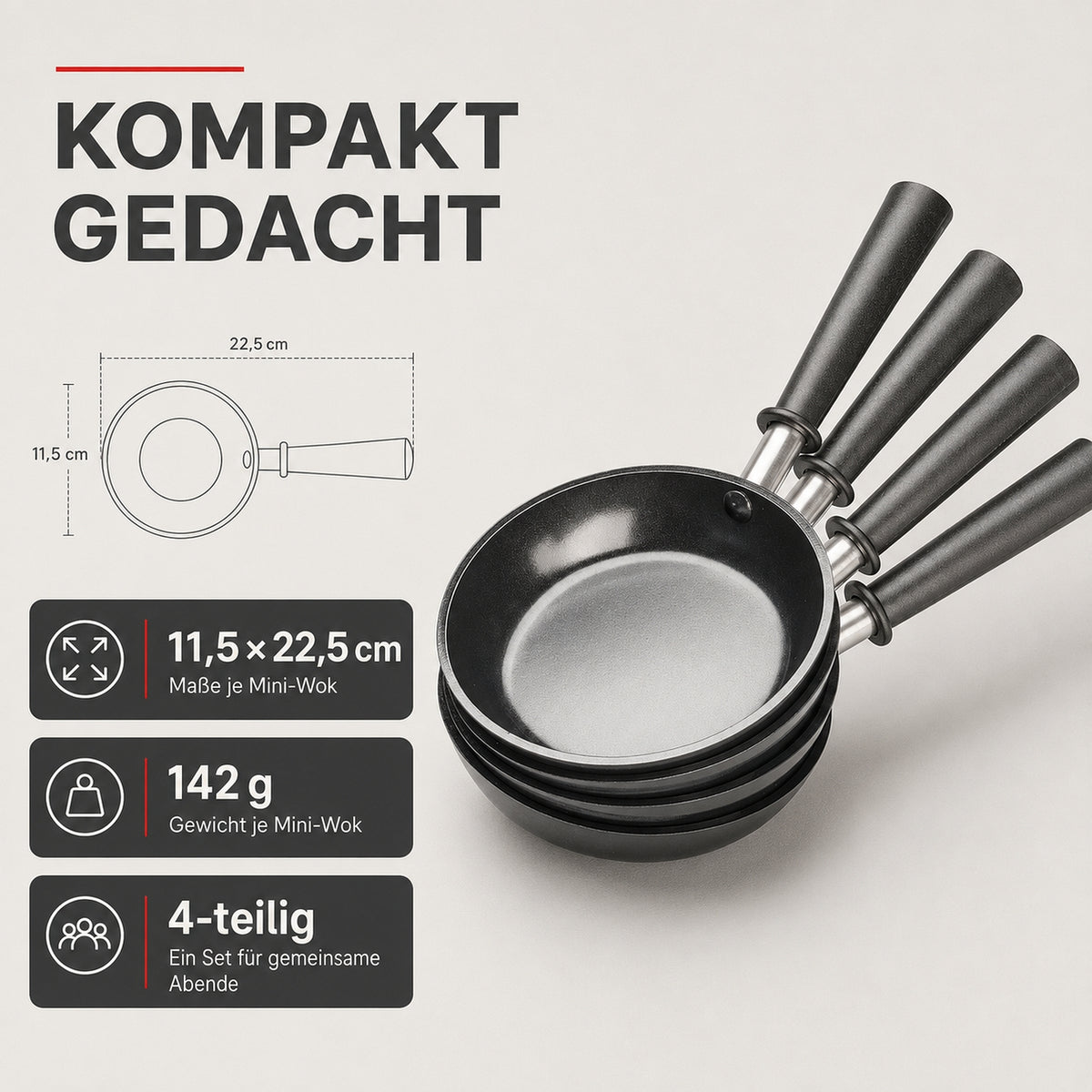 Solis_4-teiliges Wok Set_Anthrazit