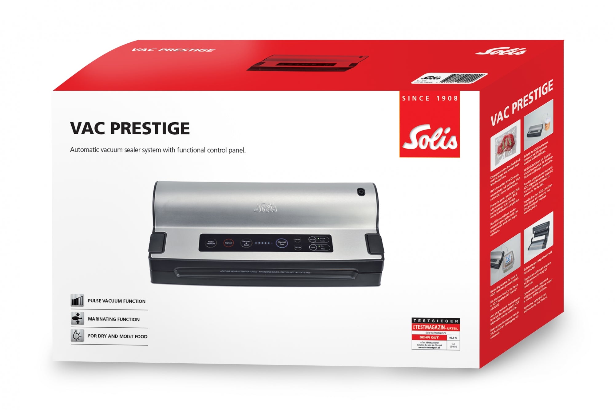Solis_Vac Prestige (Typ 575)_schwarz/Edelstahl