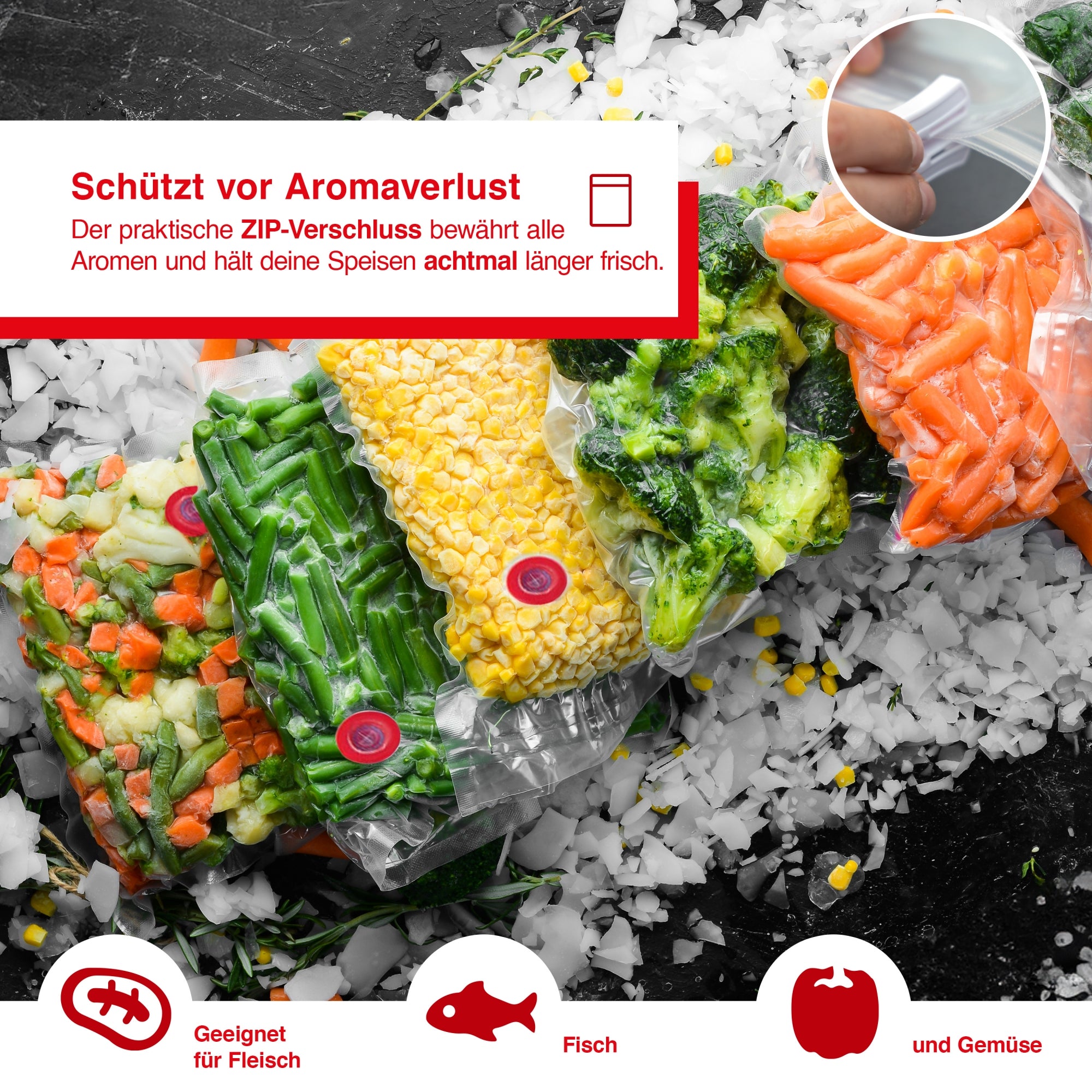 Solis_Zip Vakuumierbeutel Starter Set_transparent