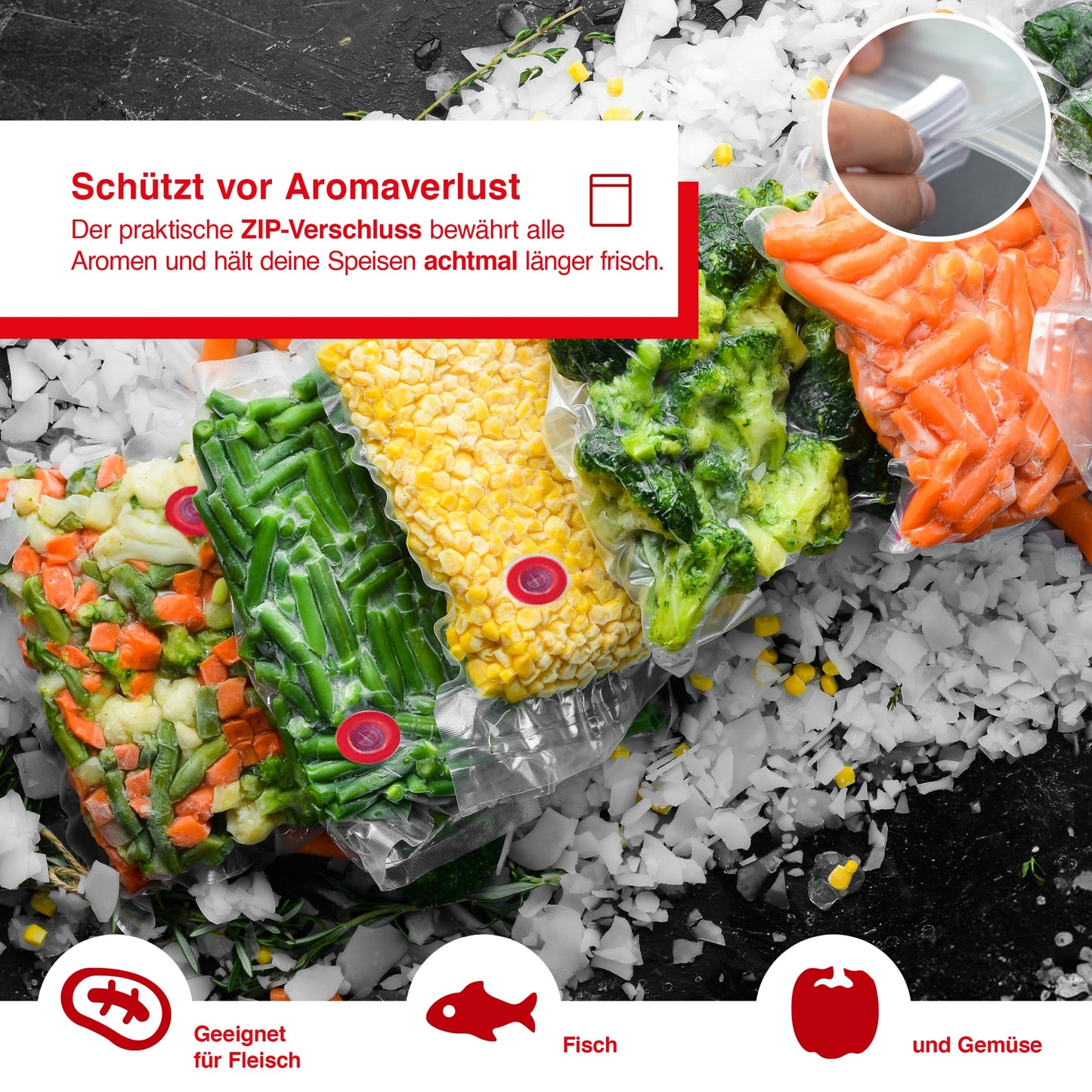 Solis_Zip Vakuumierbeutel Starter Set_transparent