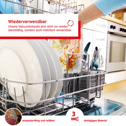 Solis_Zip Vakuumierbeutel Starter Set B-Ware_transparent