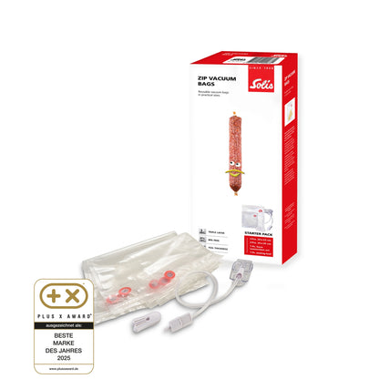 Solis_Zip Vakuumierbeutel Starter Set B-Ware_transparent