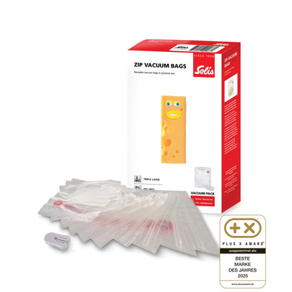 Solis_Zip Vakuumierbeutel (10 Stk.)_transparent