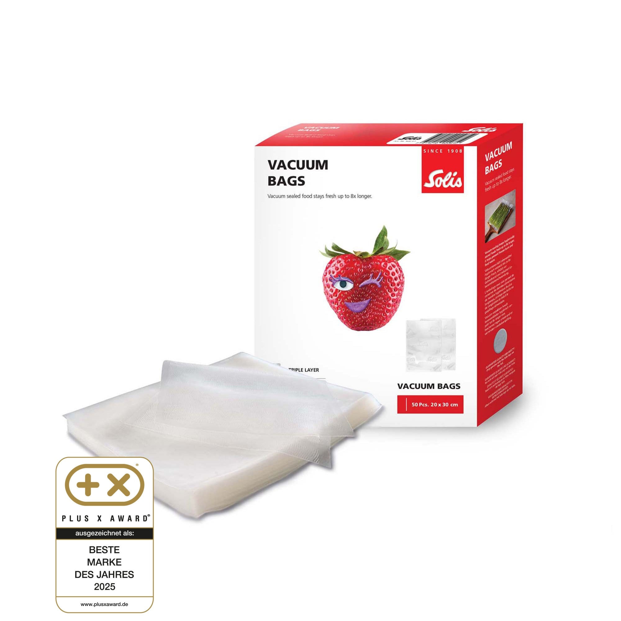 Solis_Vakuumierbeutel 50 Beutel 20x30 cm_transparent