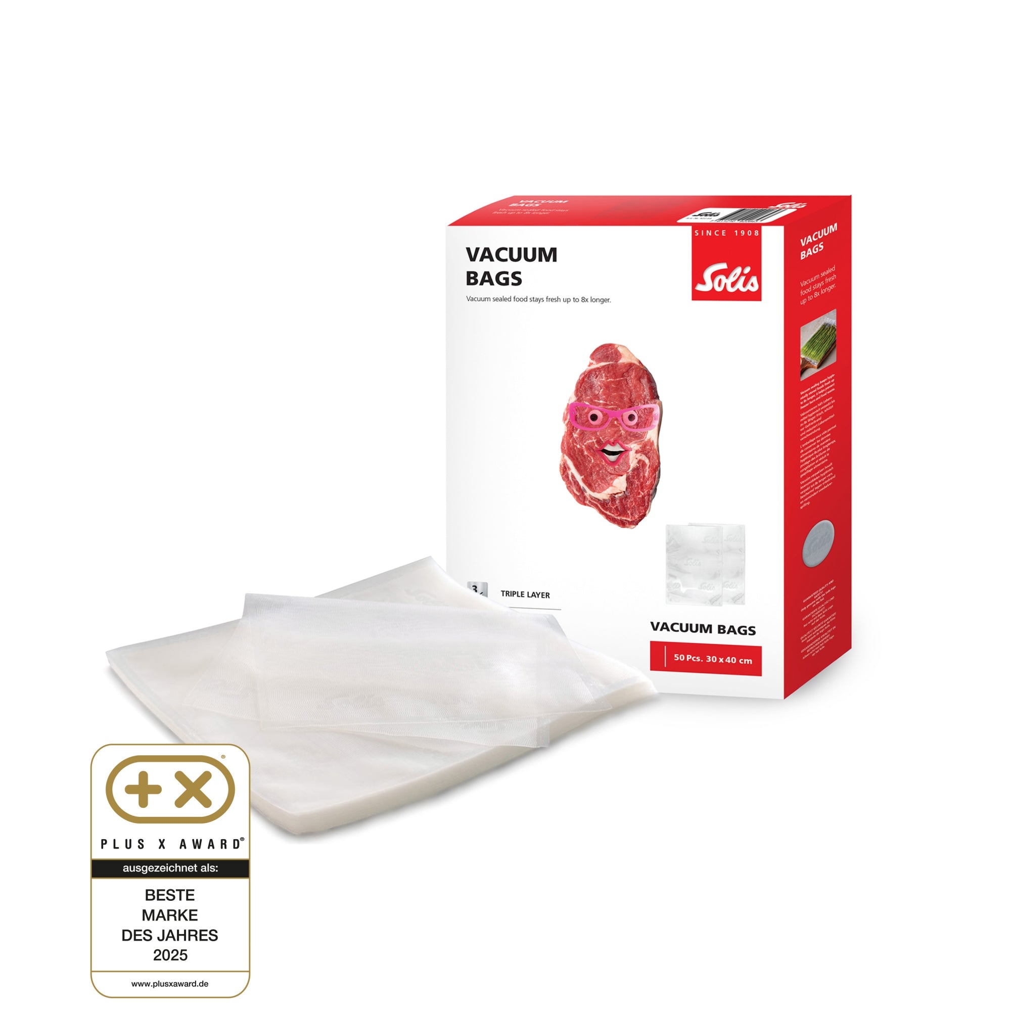 Solis_Vakuumierbeutel 50 Beutel 30x40 cm_transparent