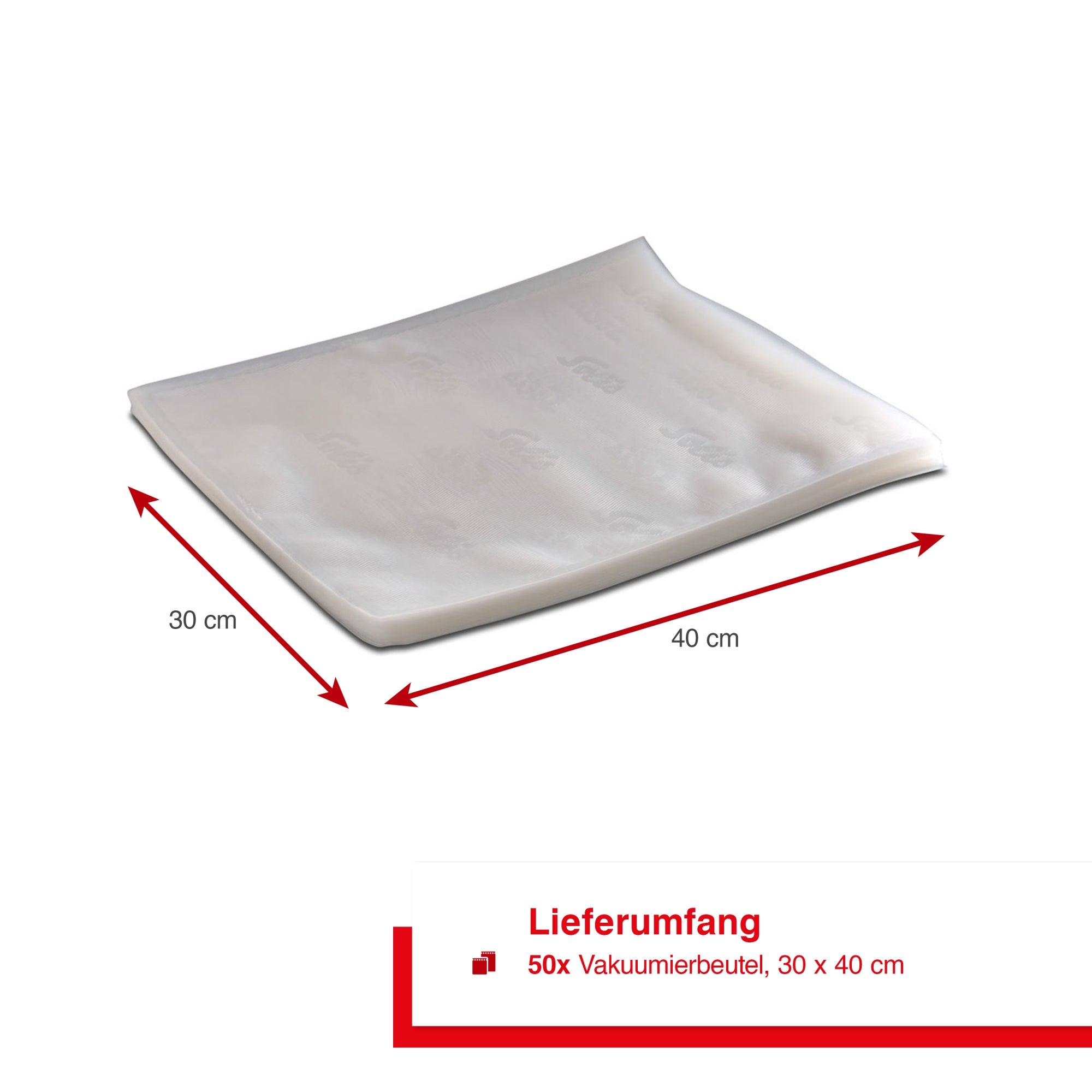 Solis_Vakuumierbeutel 50 Beutel 30x40 cm_transparent