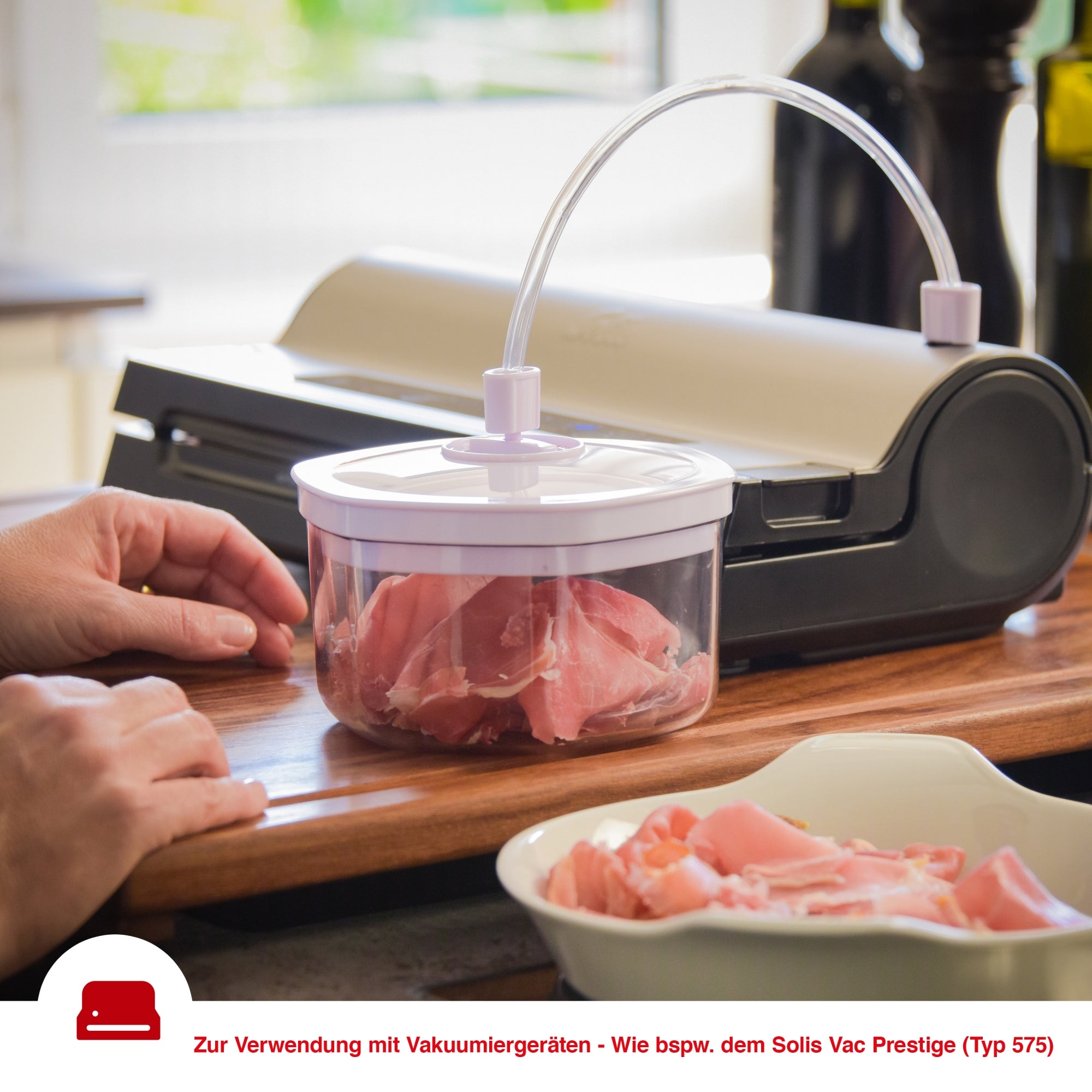 Solis_Vakuumierbehälter sechseckig_weiß