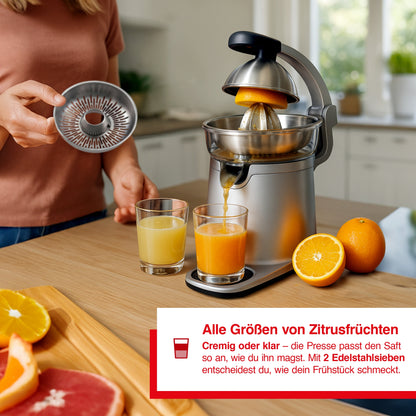 Solis_Citrus Press Station (Typ 8454) B-Ware_silber