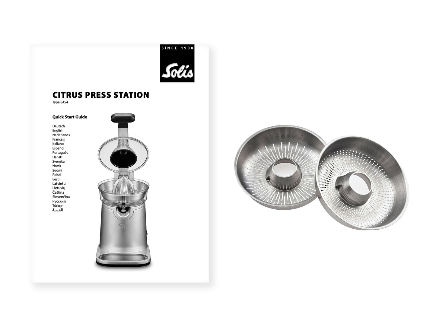 Solis_Citrus Press Station (Typ 8454) B-Ware_silber