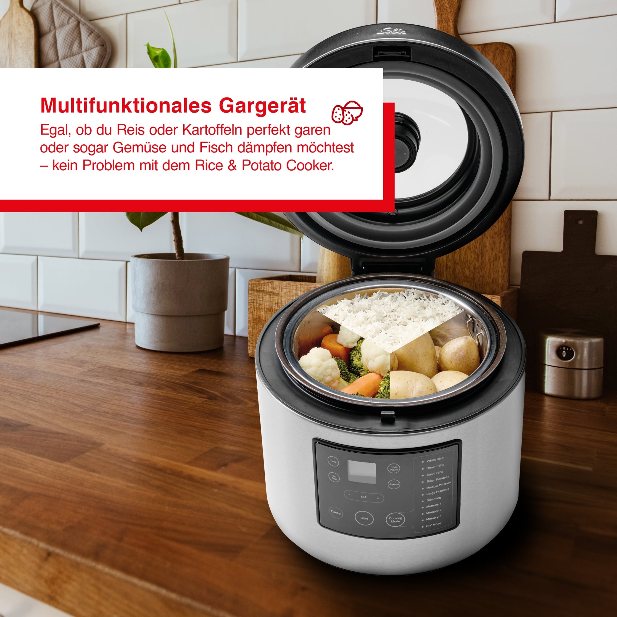 Solis_Rice & Potato Cooker (Typ 8161)_Edelstahl