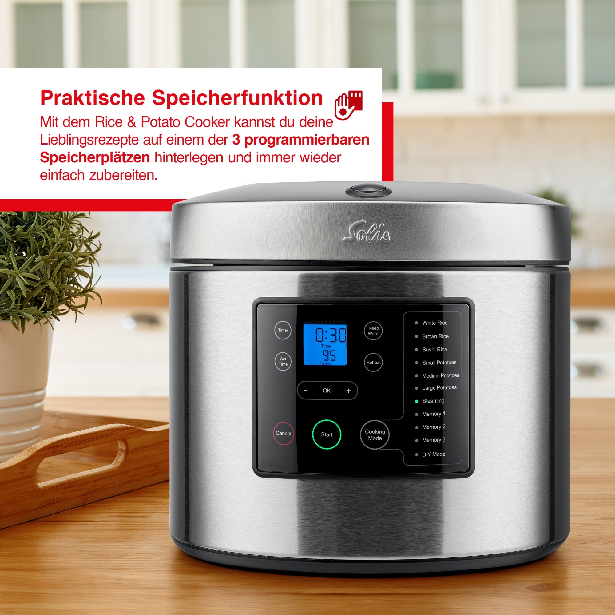 Solis_Rice & Potato Cooker (Typ 8161)_Edelstahl