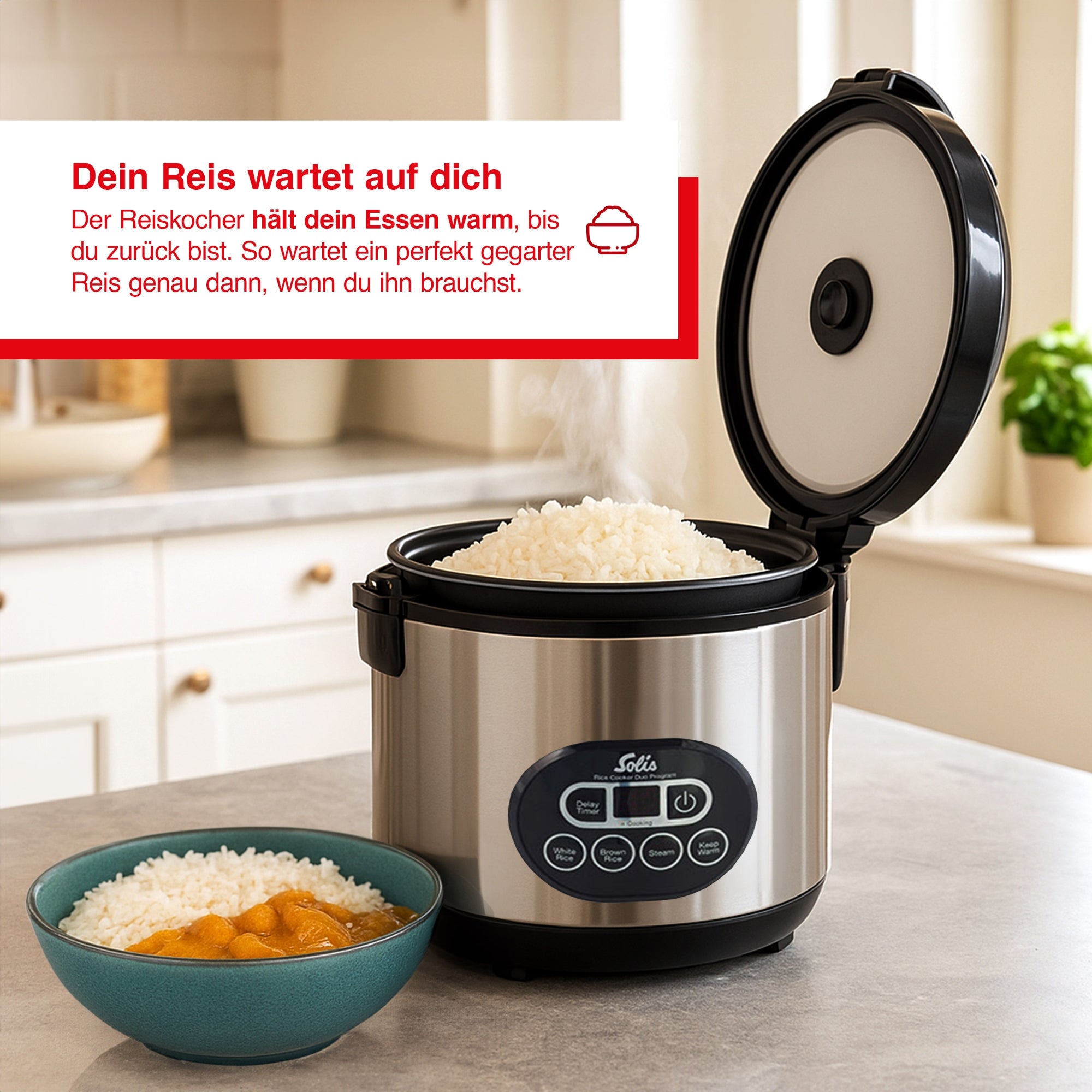 Solis_Rice Cooker Duo Programm (Typ 817) B-Ware_schwarz