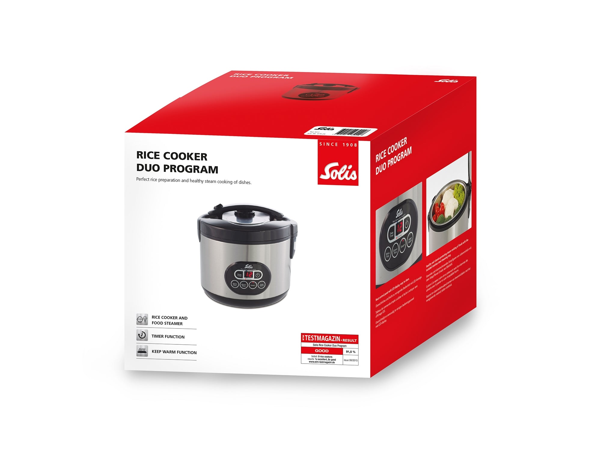 Solis_Rice Cooker Duo Programm (Typ 817) B-Ware_schwarz
