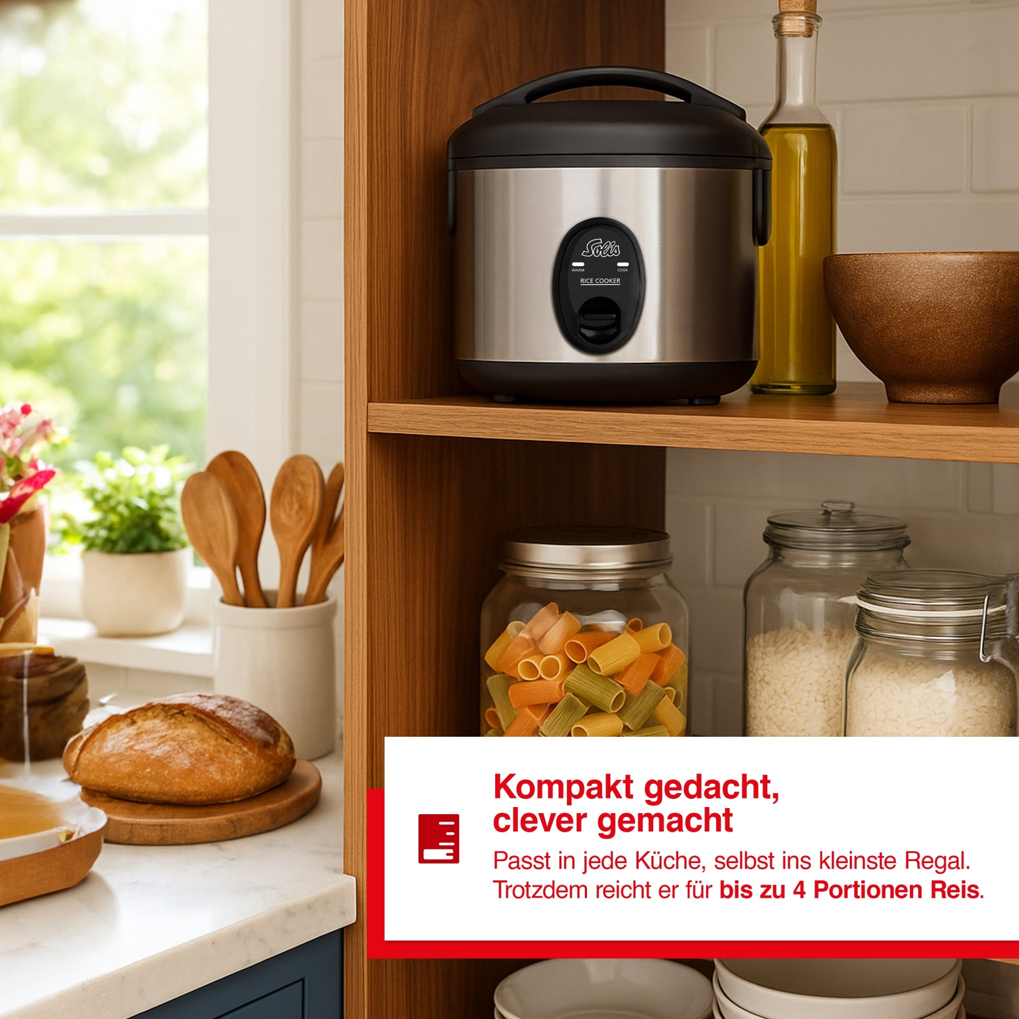 Solis_Rice Cooker Compact (Typ 821)_schwarz / silber