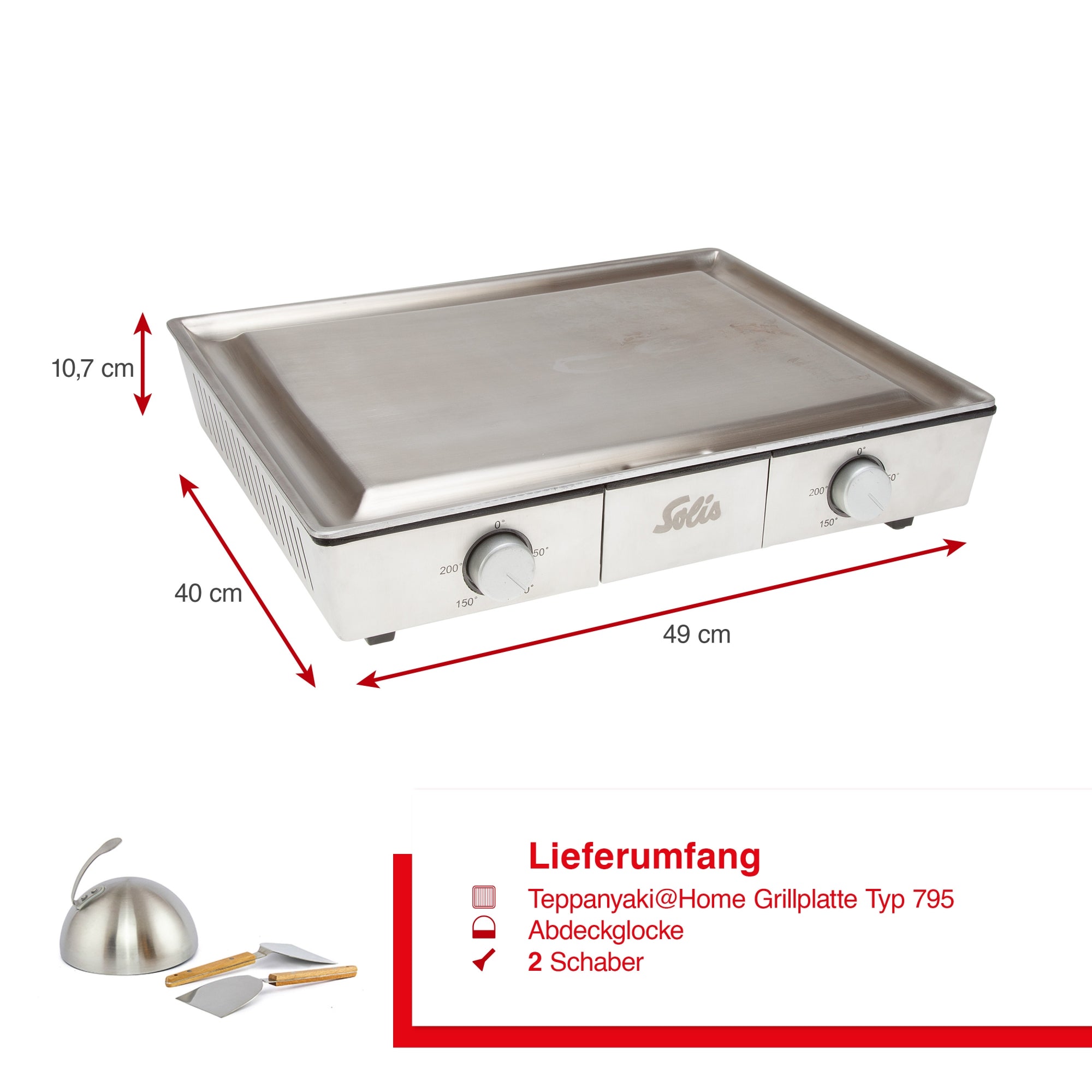 Solis_Teppanyaki@Home (Typ 795) B-Ware_Edelstahl