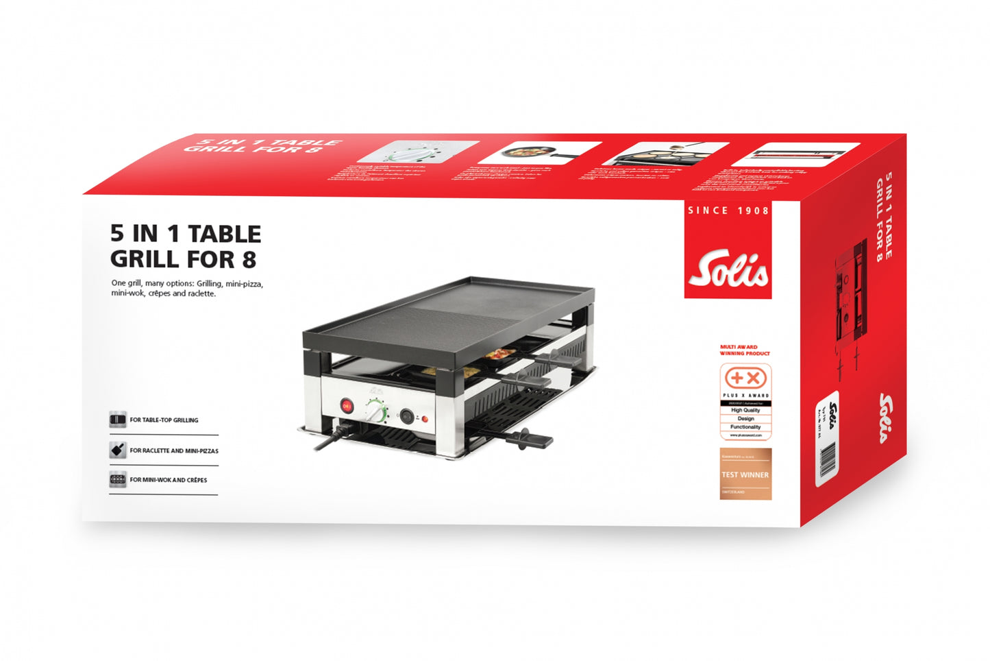 Solis_5in1 Tischgrill für 8 Pers. (Typ 791) B-Ware_schwarz