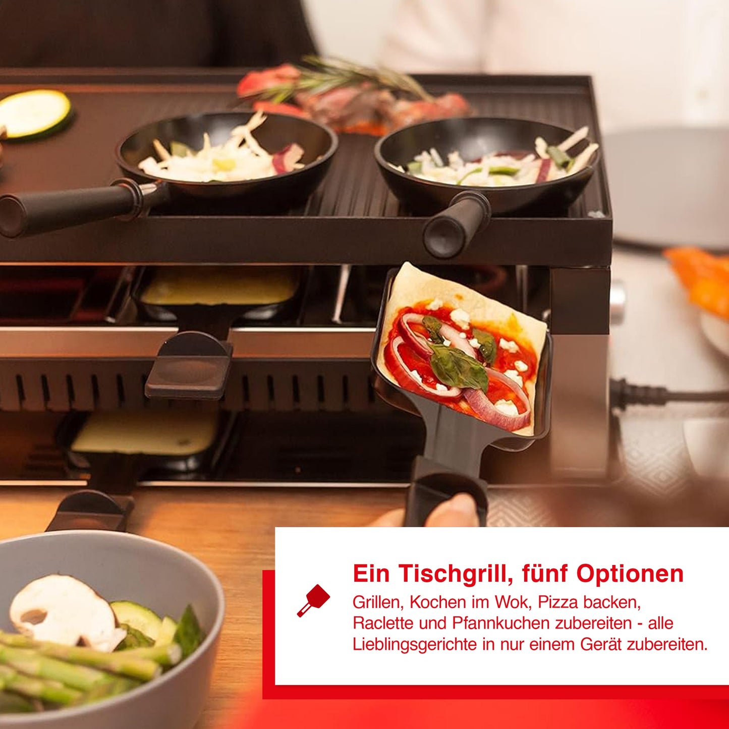 5in1 Tischgrill f&uuml;r 8 Pers. (Typ 791) B-Ware