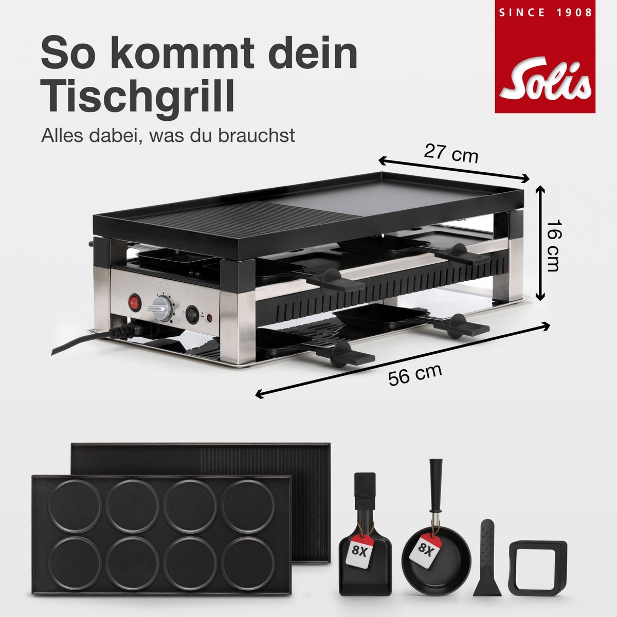 Solis_5in1 Tischgrill für 8 Pers. (Typ 791) B-Ware_schwarz
