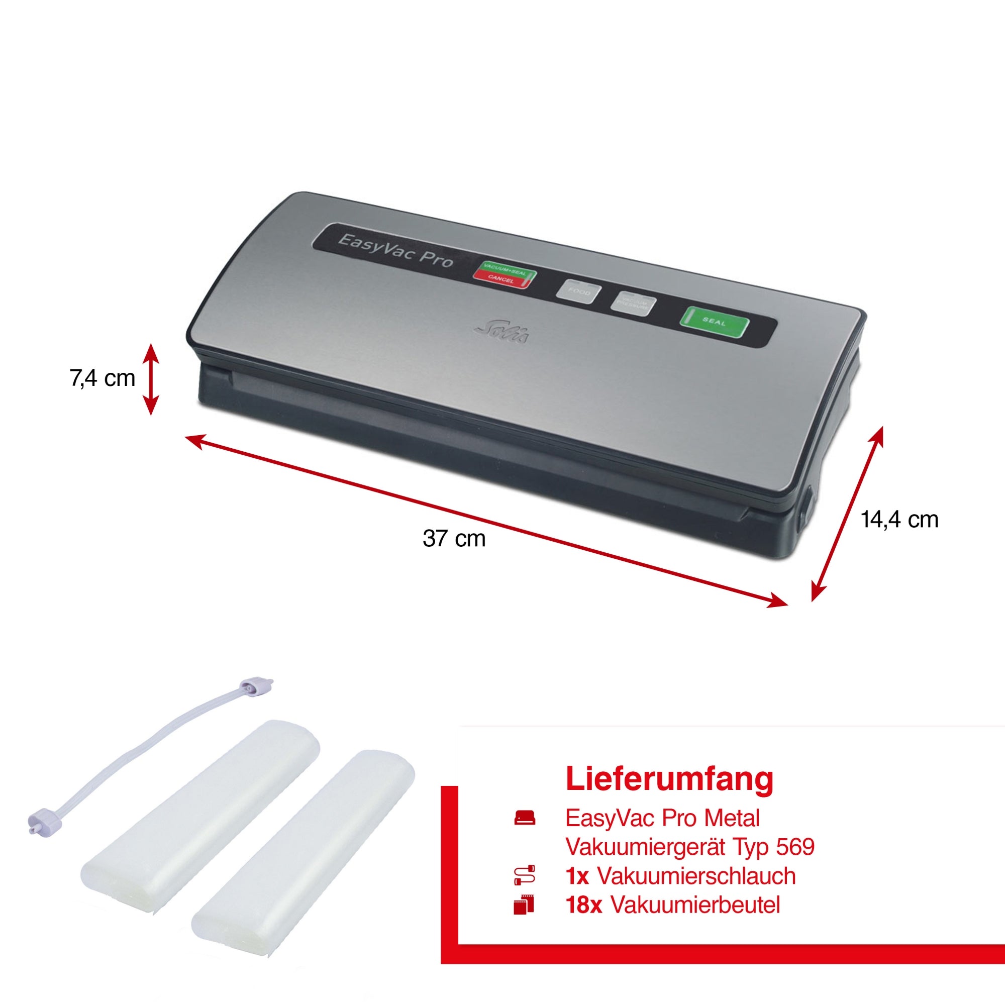 Solis_EasyVac Pro Metal (Typ 569) B-Ware_silber