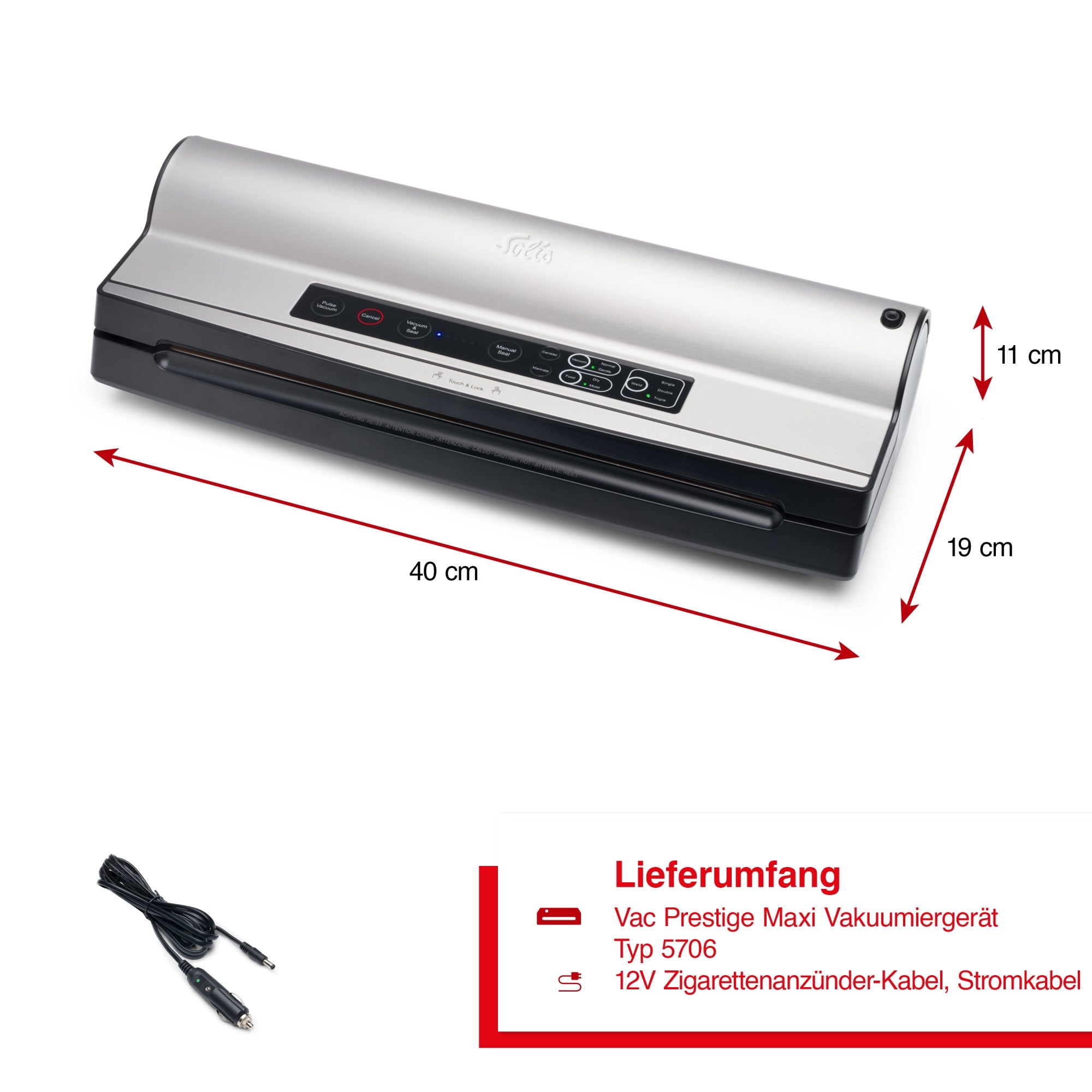 Solis_Vac Prestige Maxi (Typ 5706)_schwarz/Edelstahl