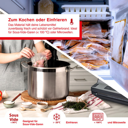 Vakuumierfolien 2 Rollen 40x600 cm B-Ware