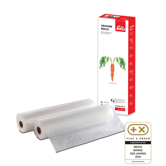 Solis_Vakuumierfolien 2 Rollen 40x600 cm B-Ware_transparent