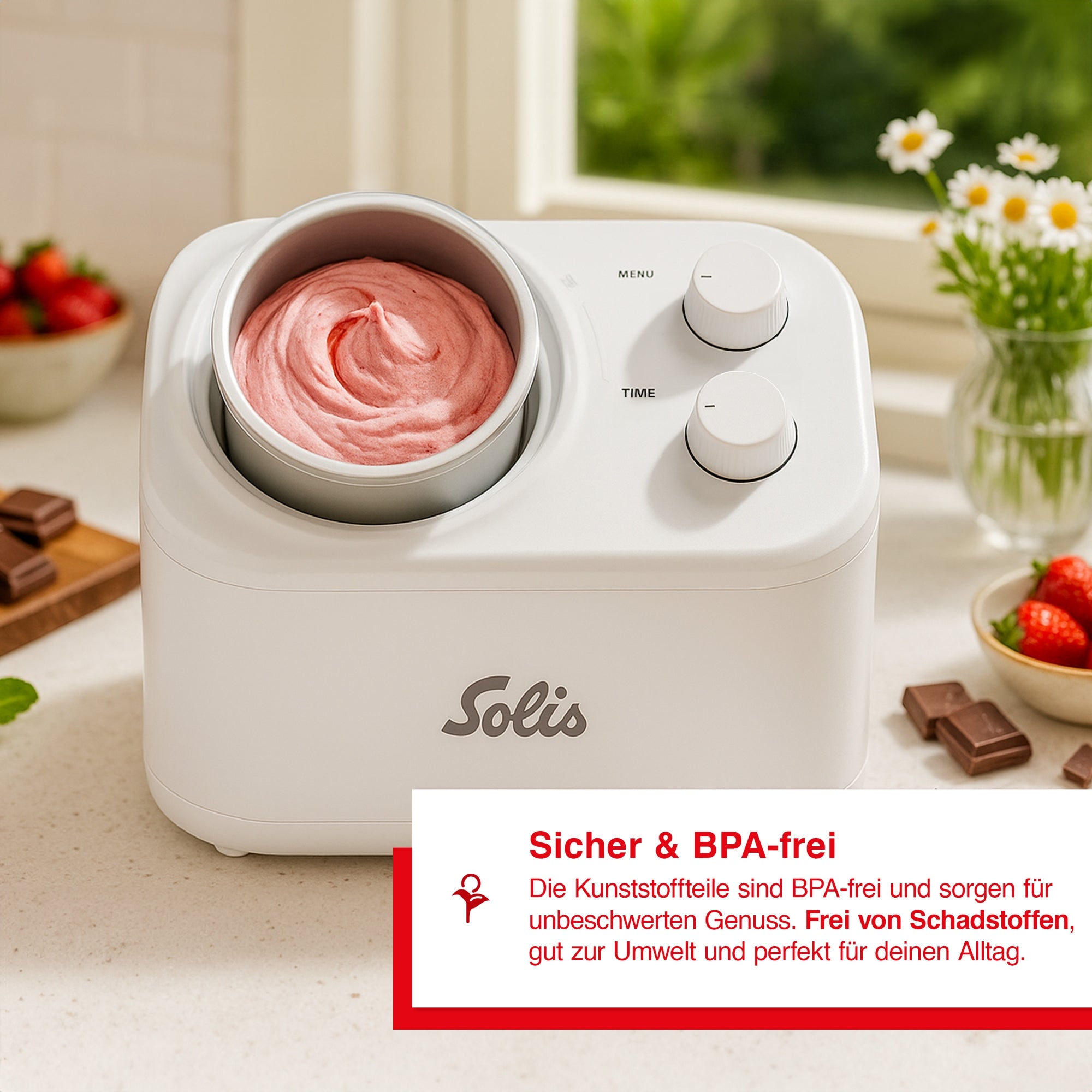 Solis_Gelatissima Ice Cream Machine (Typ 8503) B-Ware_weiß