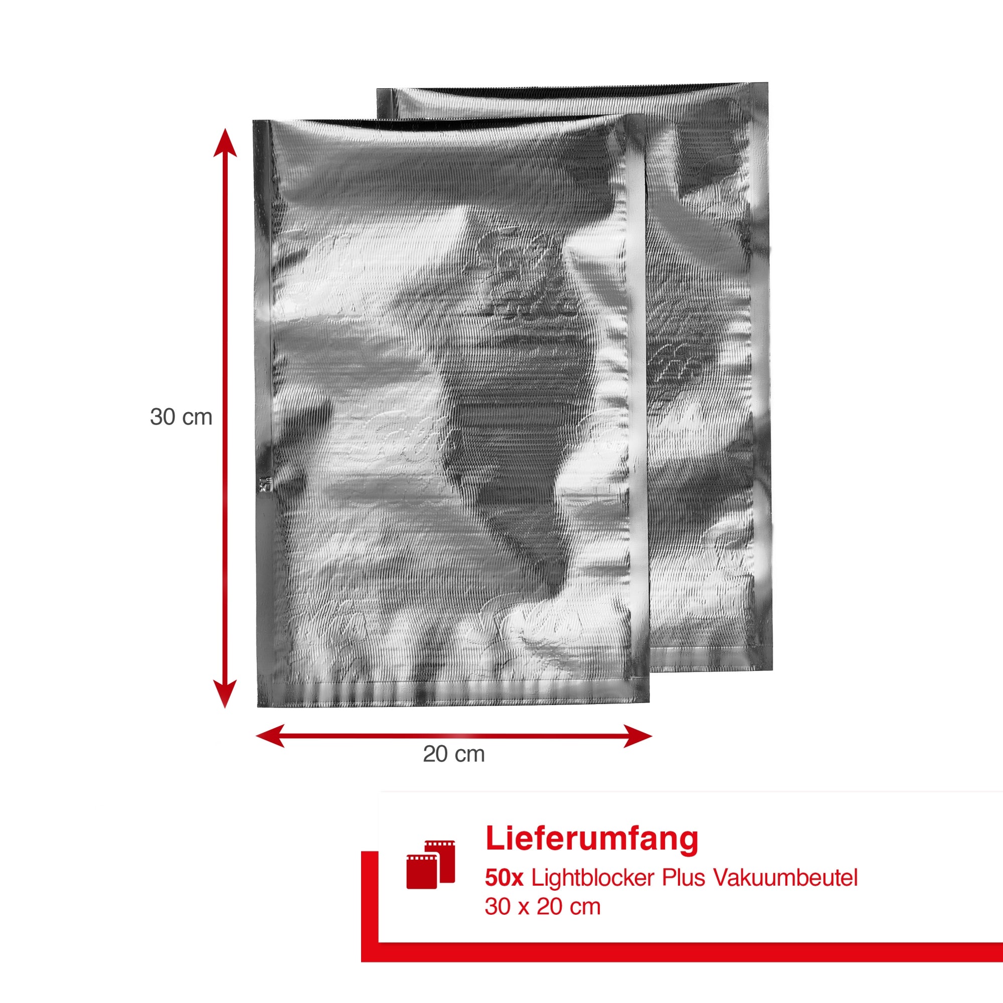 Solis_Bags, Lightblocker Plus 50 St._silber