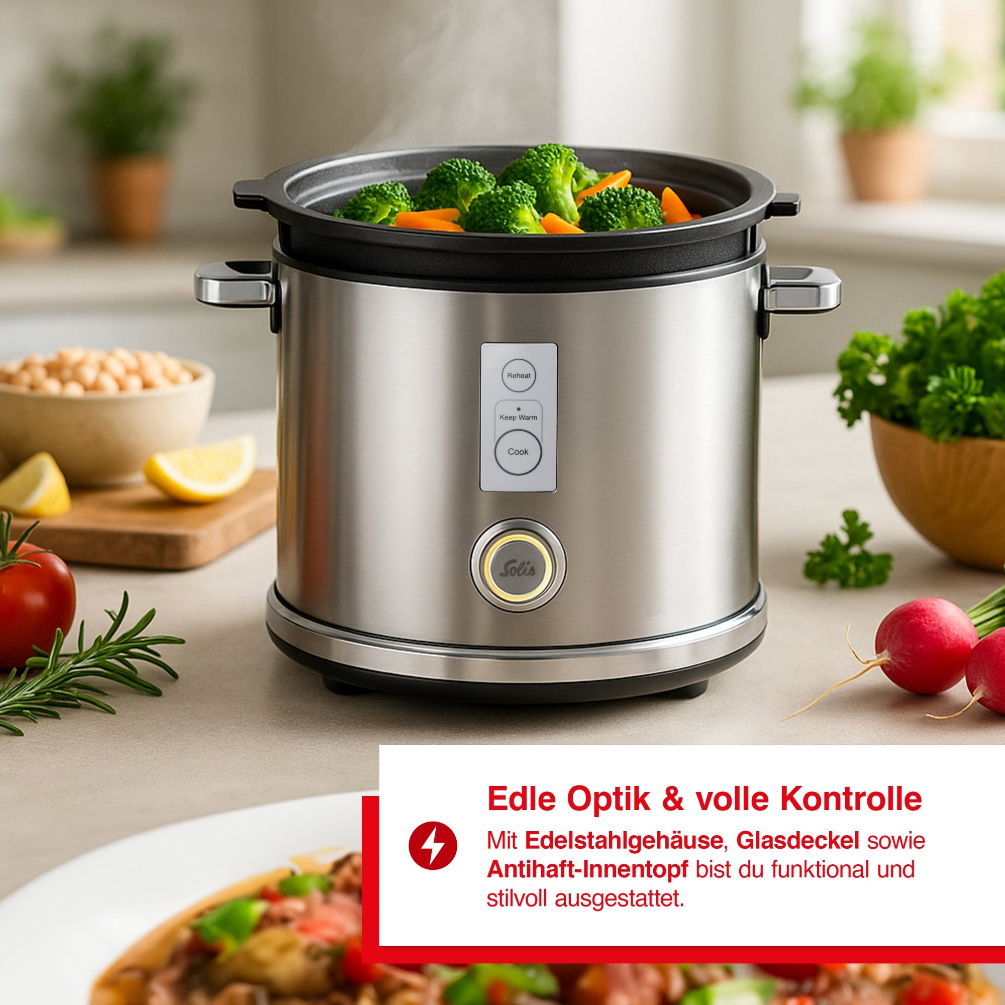 Solis_Rice Cooker Multi (Typ 8162)_Edelstahl