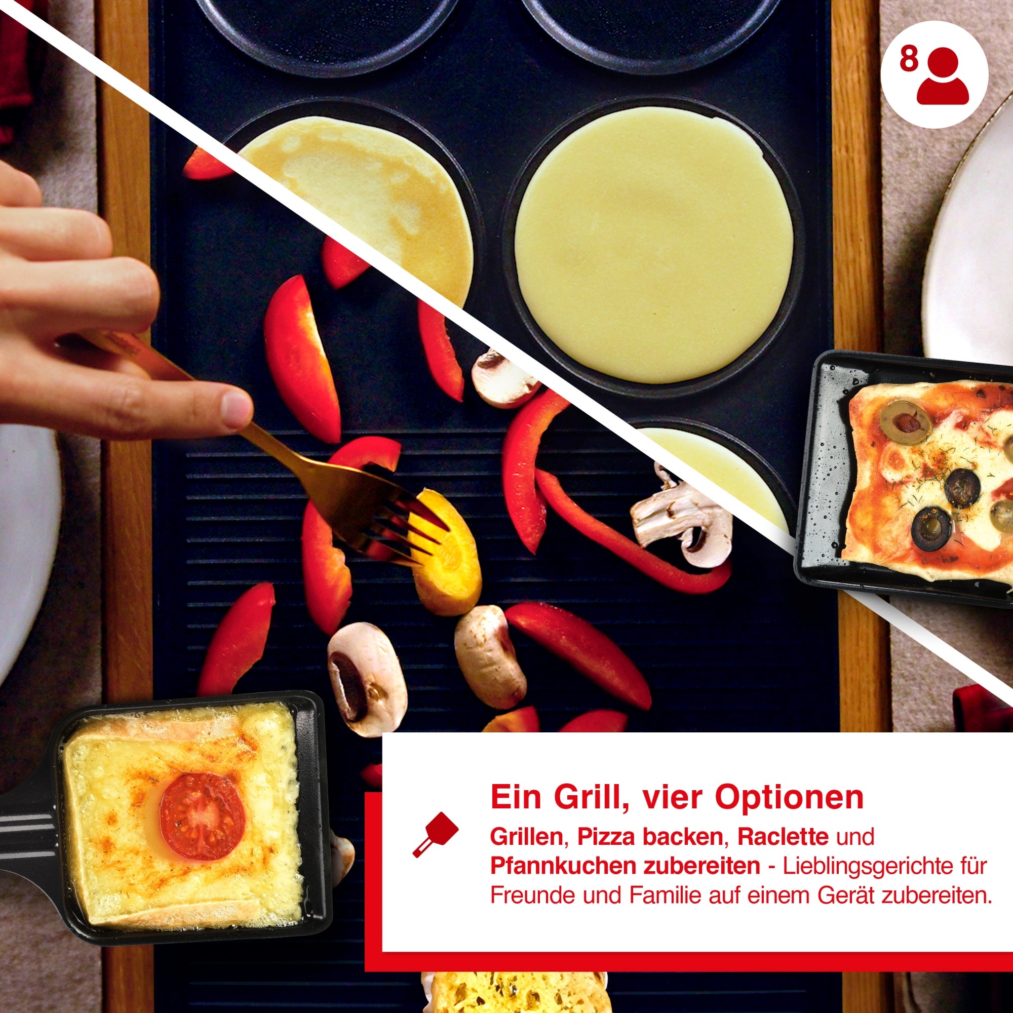 Solis_4in1 Tischgrill für 8 Pers. (Typ 791) B-Ware_Schwarz