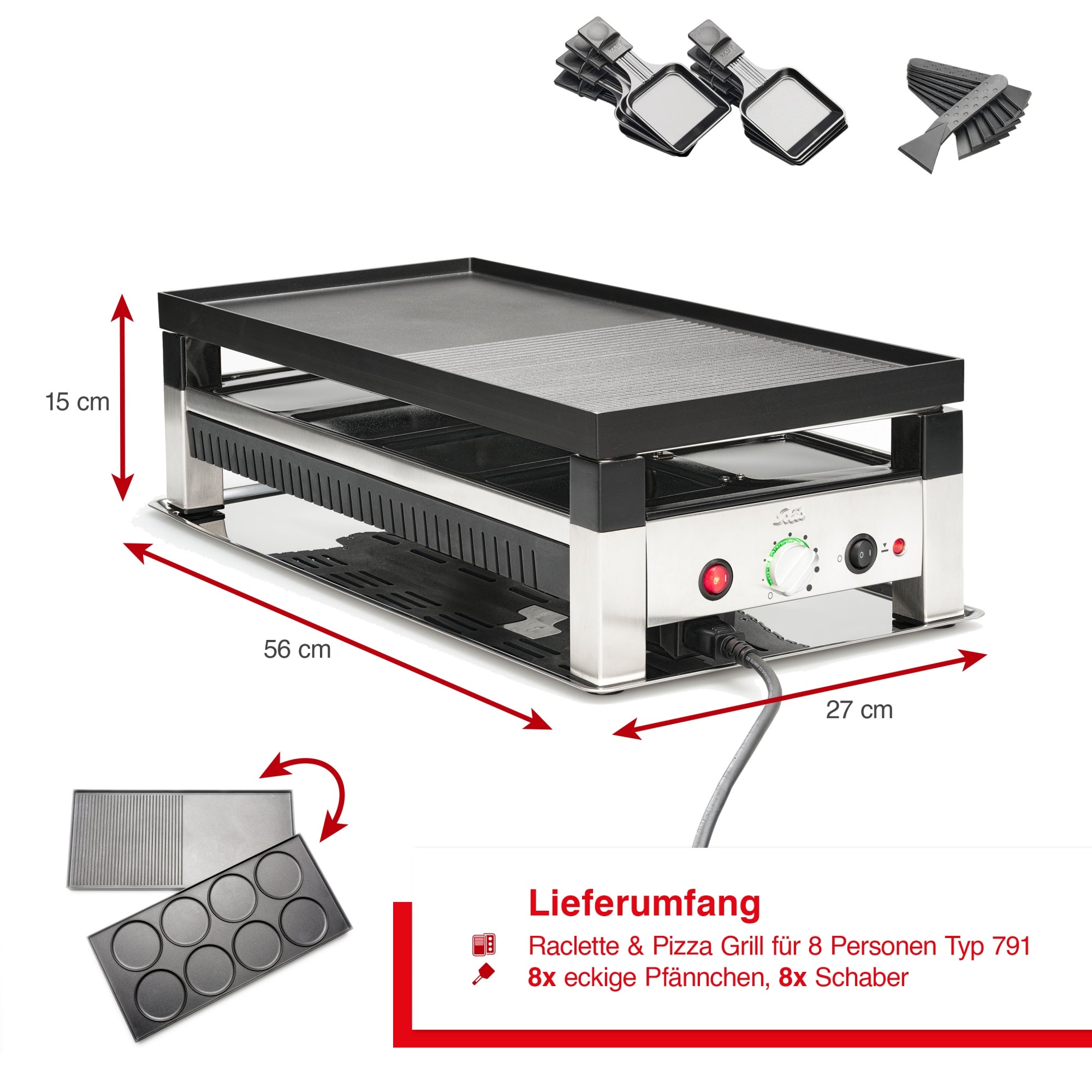 Solis_4in1 Tischgrill für 8 Pers. (Typ 791)_Schwarz