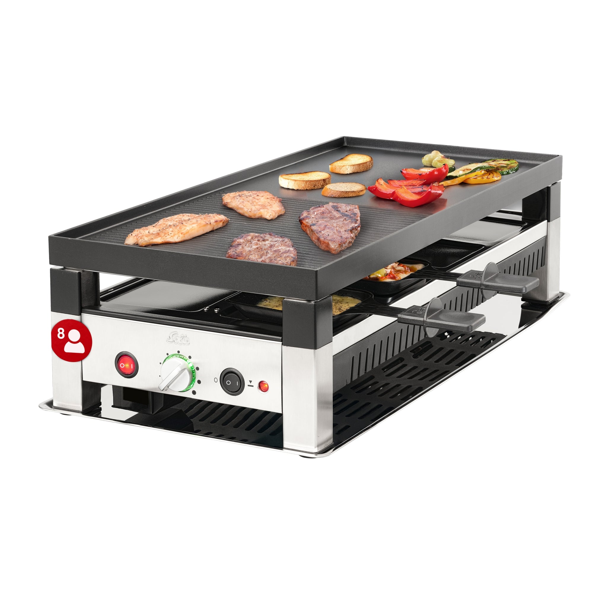 Solis_4in1 Tischgrill für 8 Pers. (Typ 791) B-Ware_Schwarz