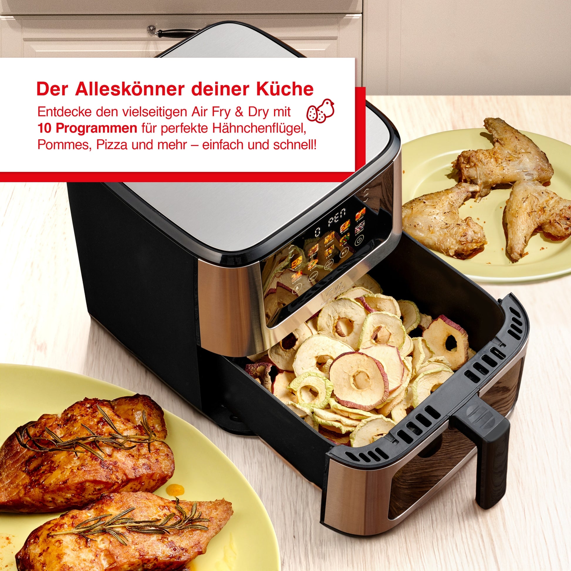 Solis_Air Fry and Dry XL, Griff schwarz (Typ 8200)_schwarz