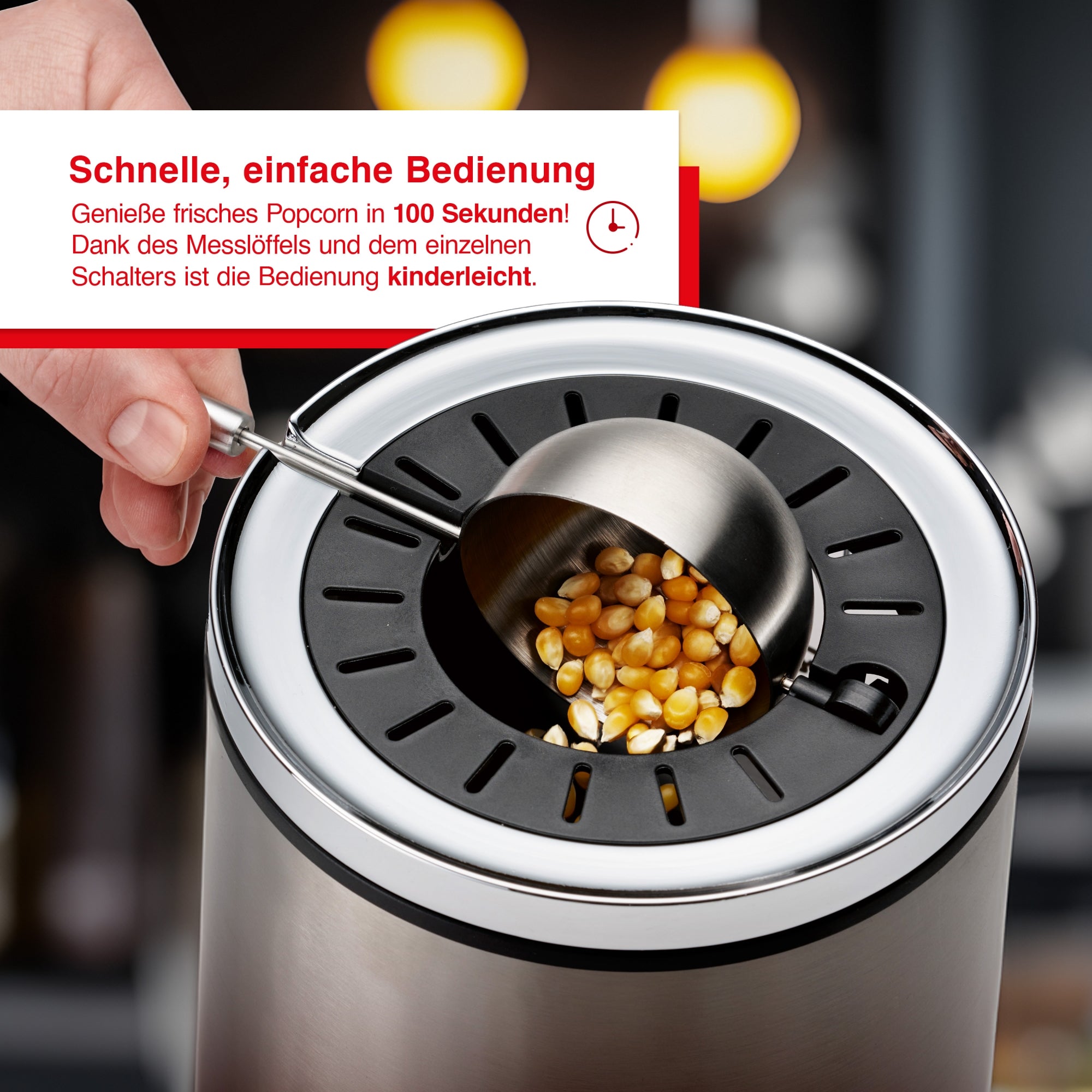 Solis_Pop & Fun Popcorn Maker (Typ 8504) B-Ware_Grau