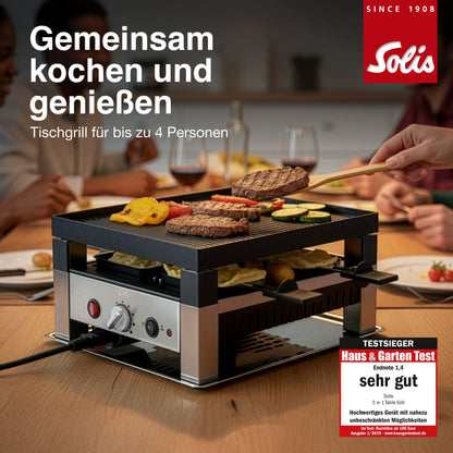 Solis_Raclette & Pizza Grill für 4 (Typ 7910)_schwarz