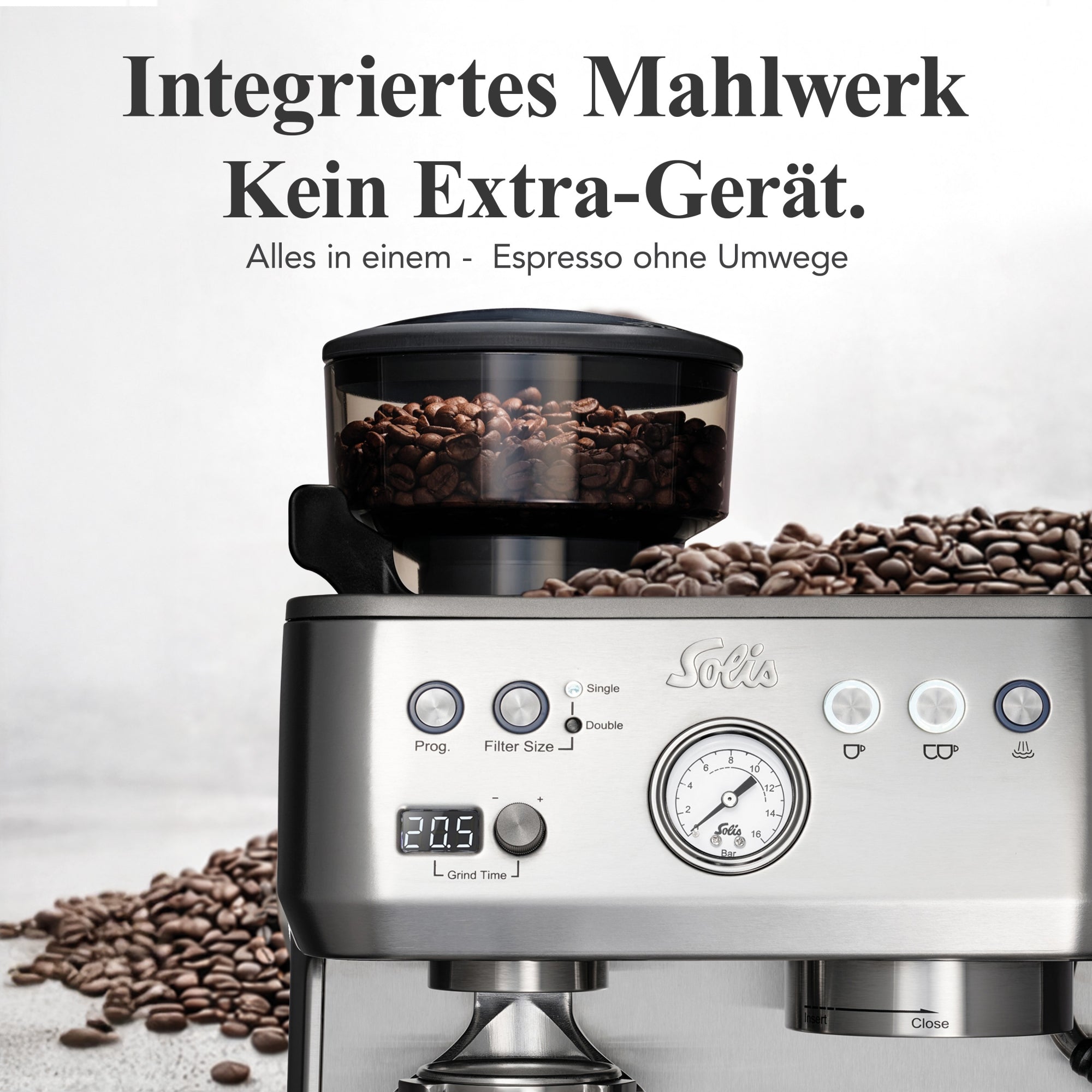 Solis_Grind&Infuse PERFETTA (Typ 1019), silber_silber