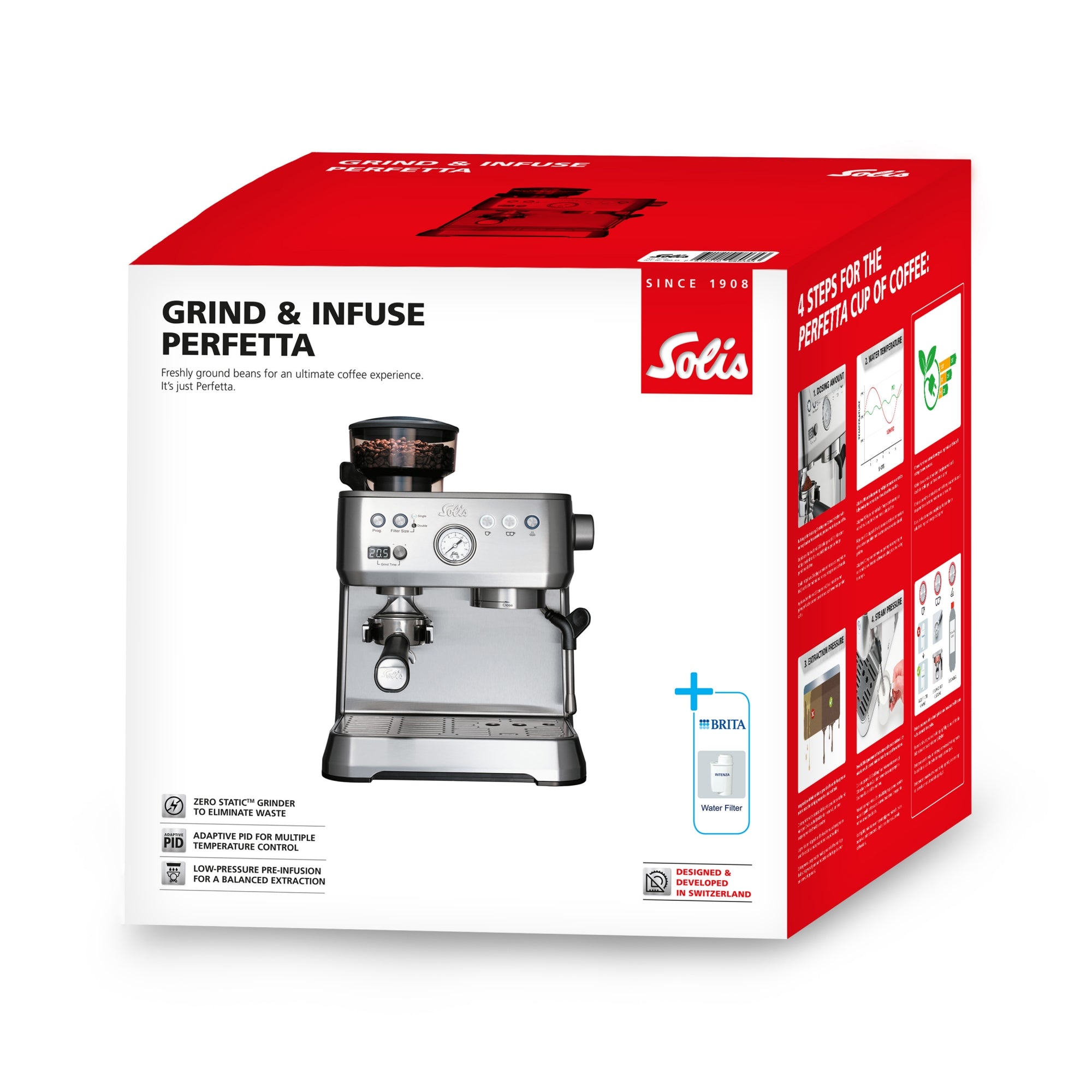 Solis_Grind&Infuse PERFETTA (Typ 1019), silber_silber