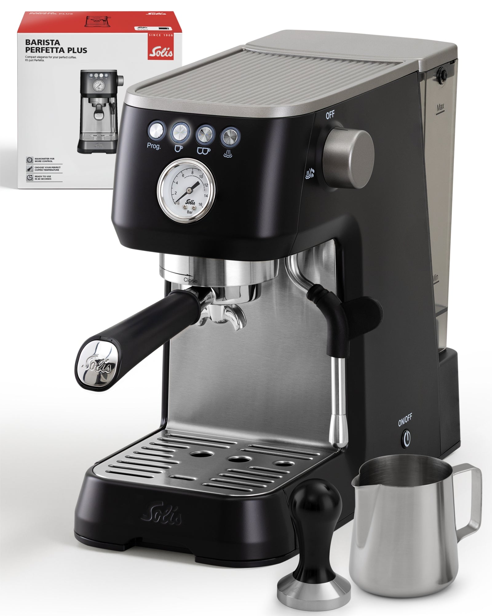 Solis_Barista Perfetta Plus (Typ 1170) v2, schwarz_schwarz