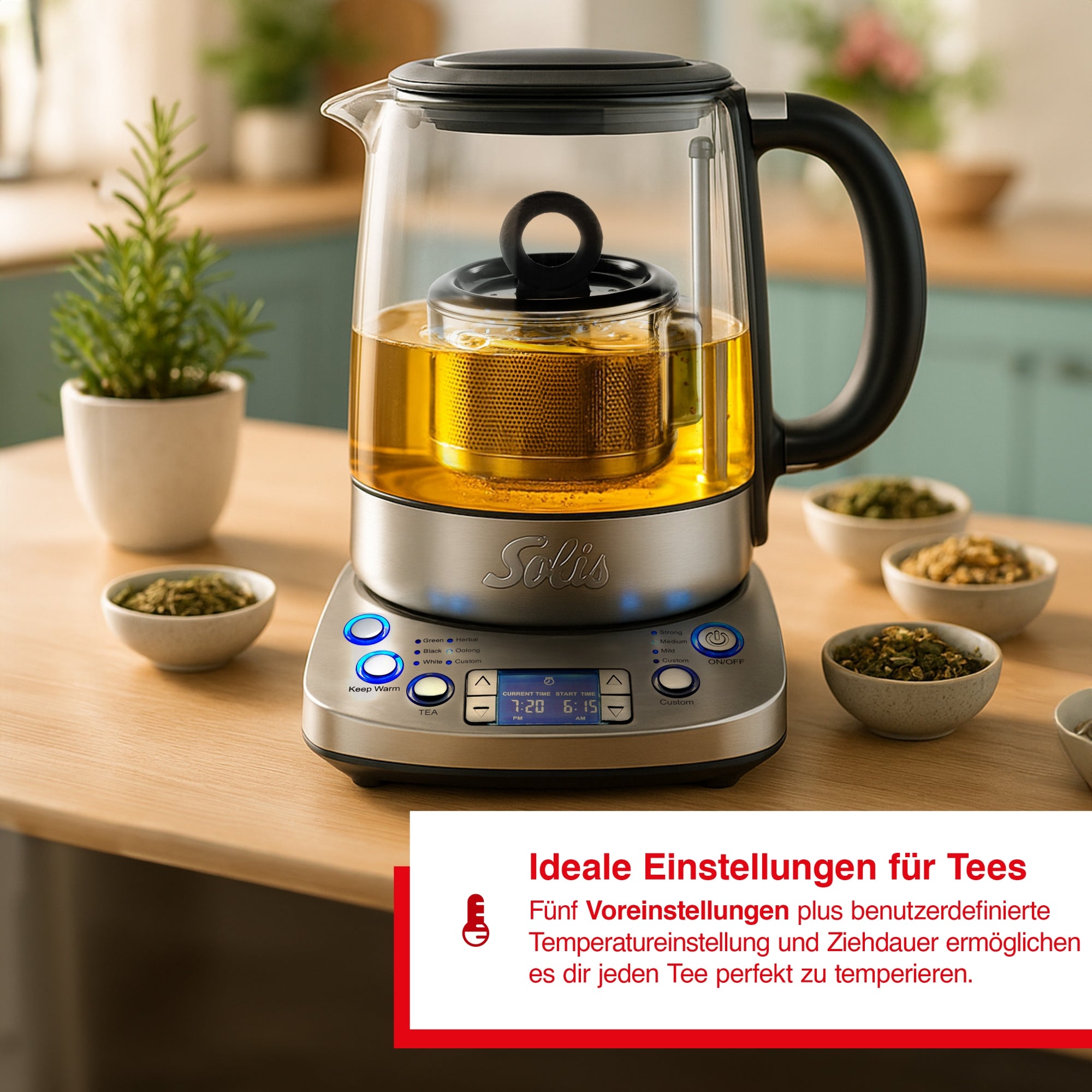 Solis_Tea Kettle Automatic (Typ 5518)_Edelstahl / Glas