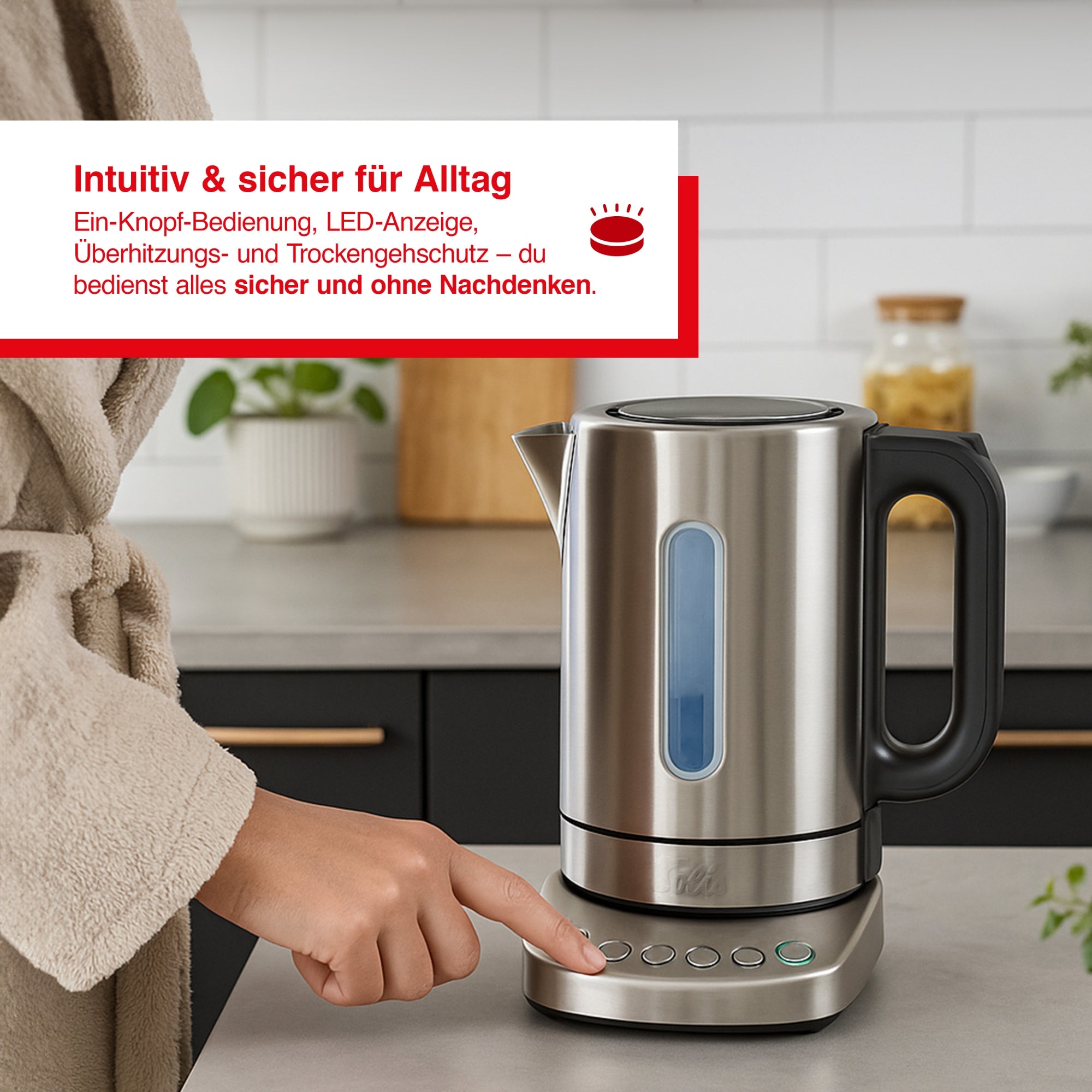 Solis_Vario Temp Kettle (Type 5516) B-Ware_Edelstahl