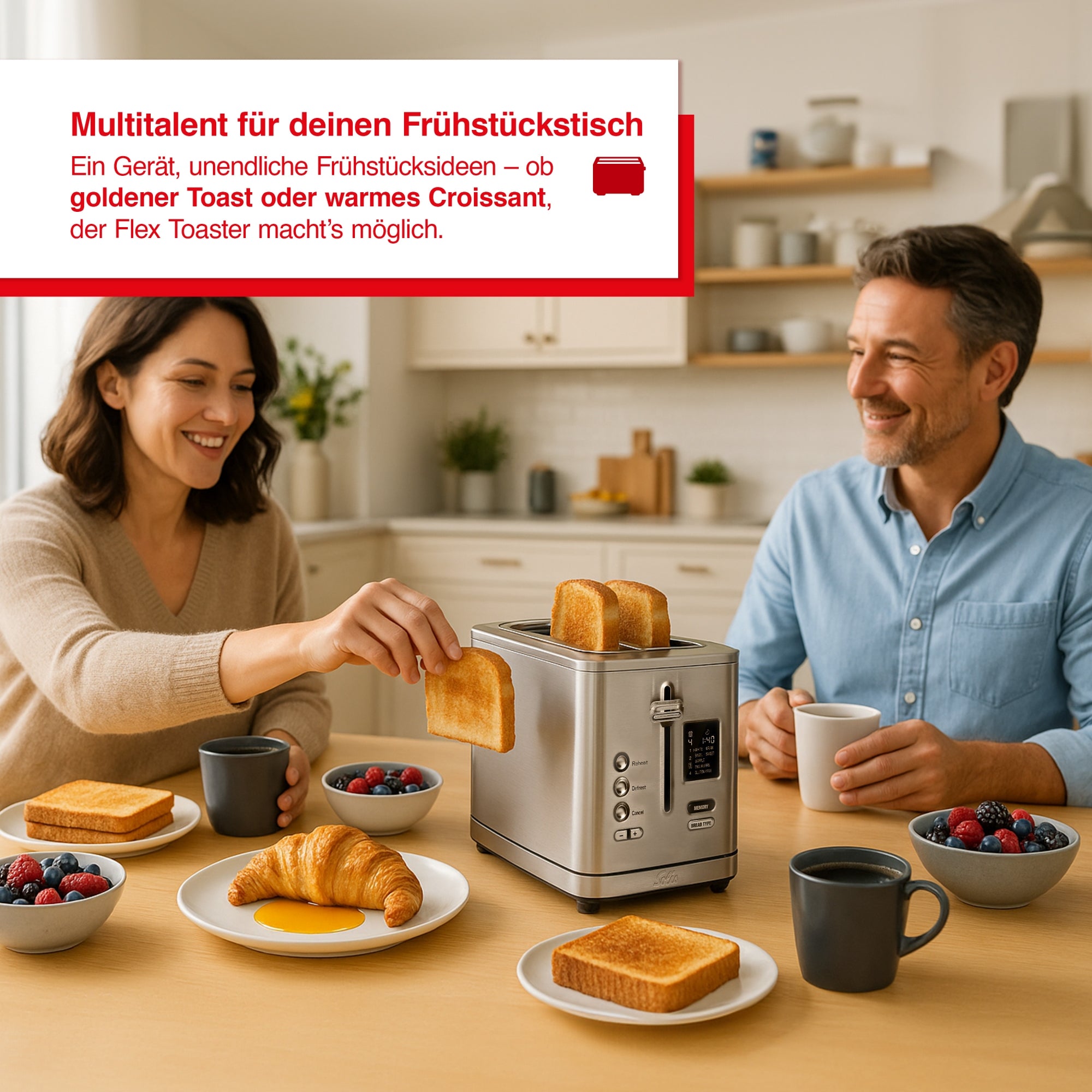 Solis_Flex- Toaster m. Brötchenaufsatz (Typ 8004)_Edelstahl