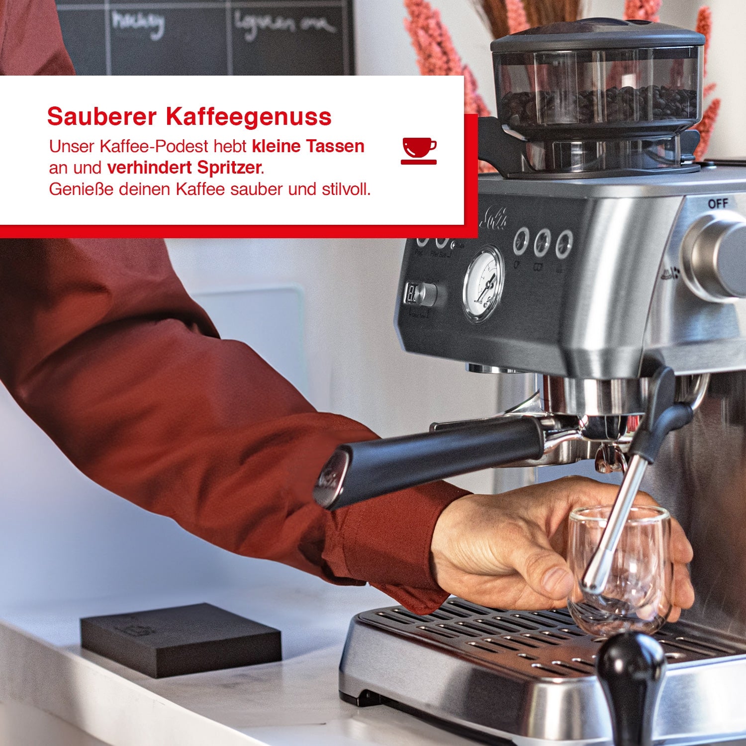 Solis_Coffee-Podest  L zum Siebträger B-Ware_schwarz
