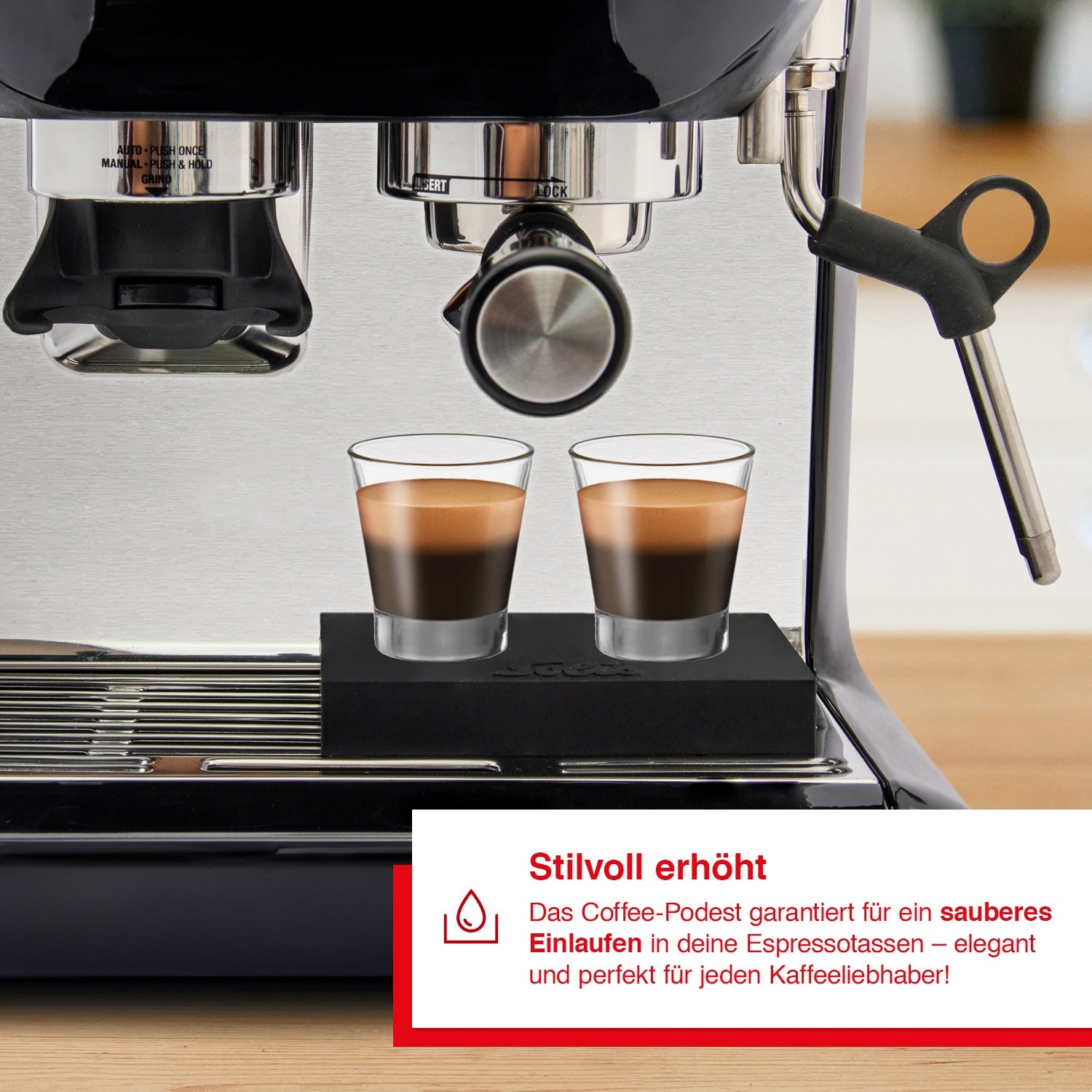 Solis_Coffee-Podest  L zum Siebträger_schwarz