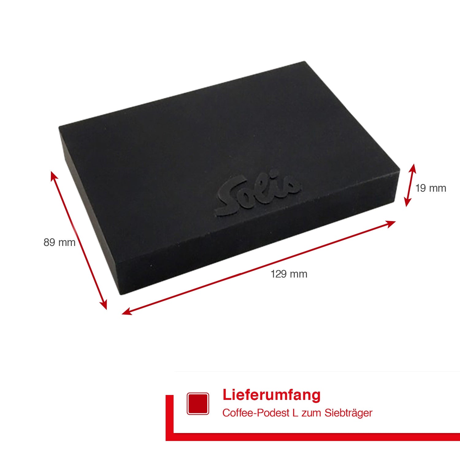 Solis_Coffee-Podest  L zum Siebträger_schwarz