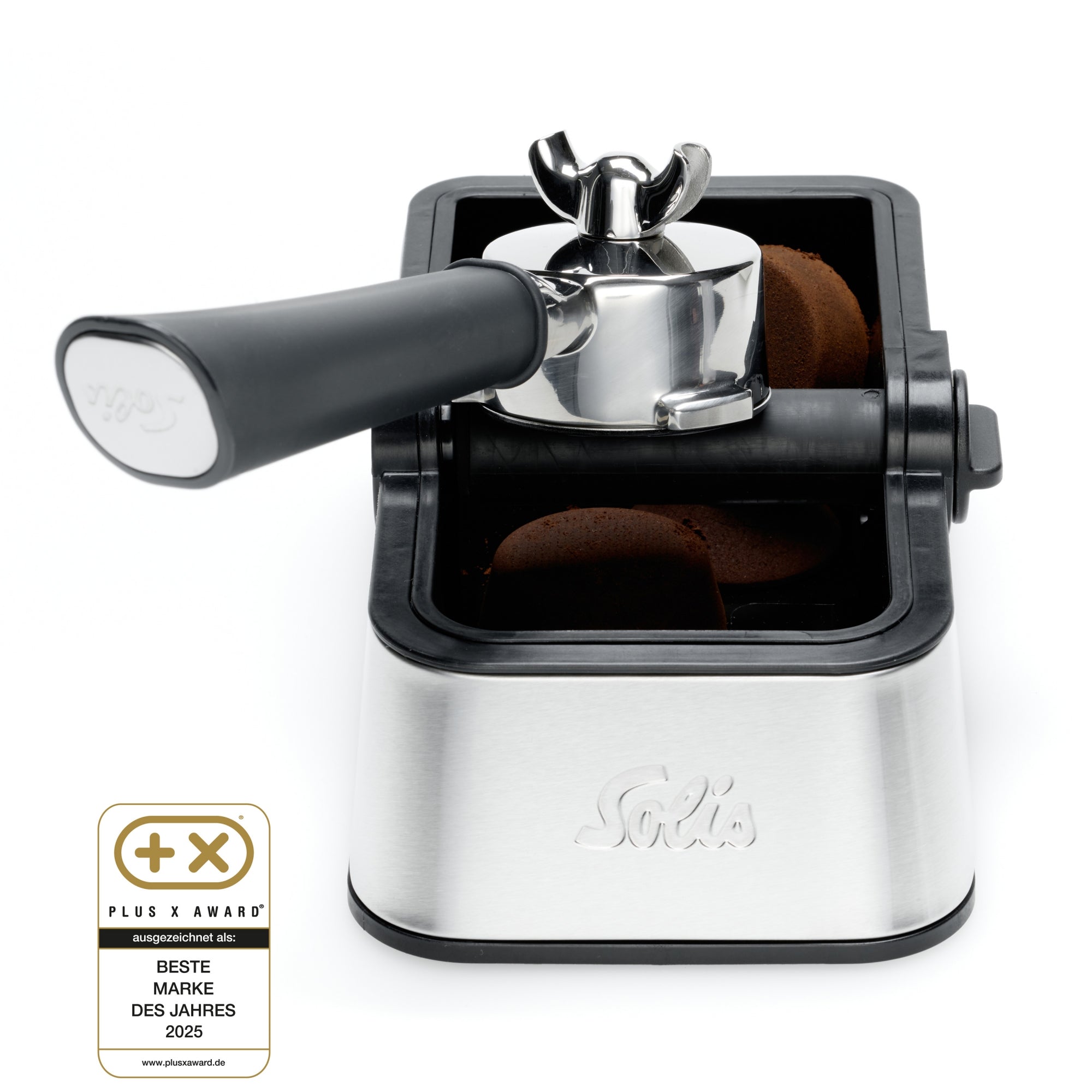 Solis_Edelstahl Perfetta Knock Box_Edelstahl