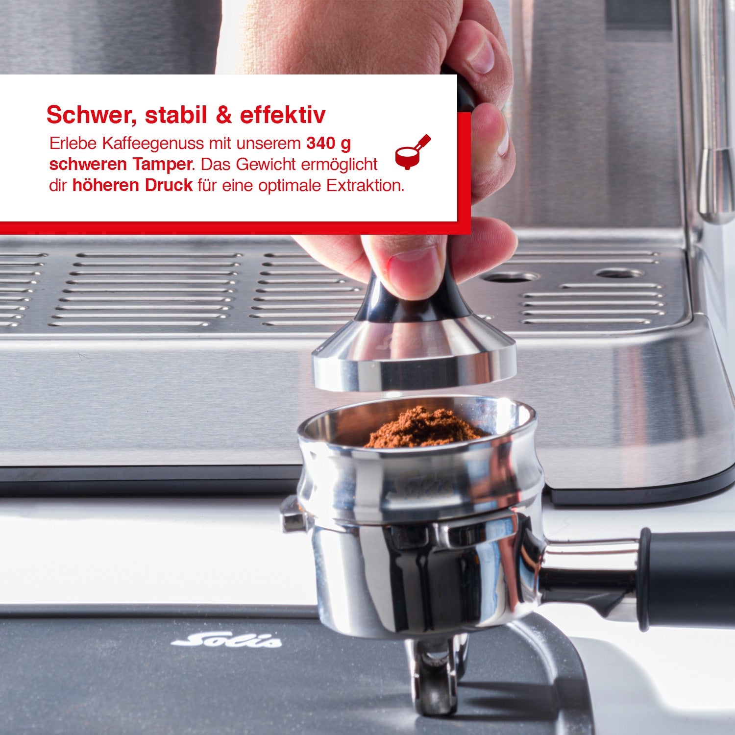 Solis_TAMPER 50.8 mm_silber