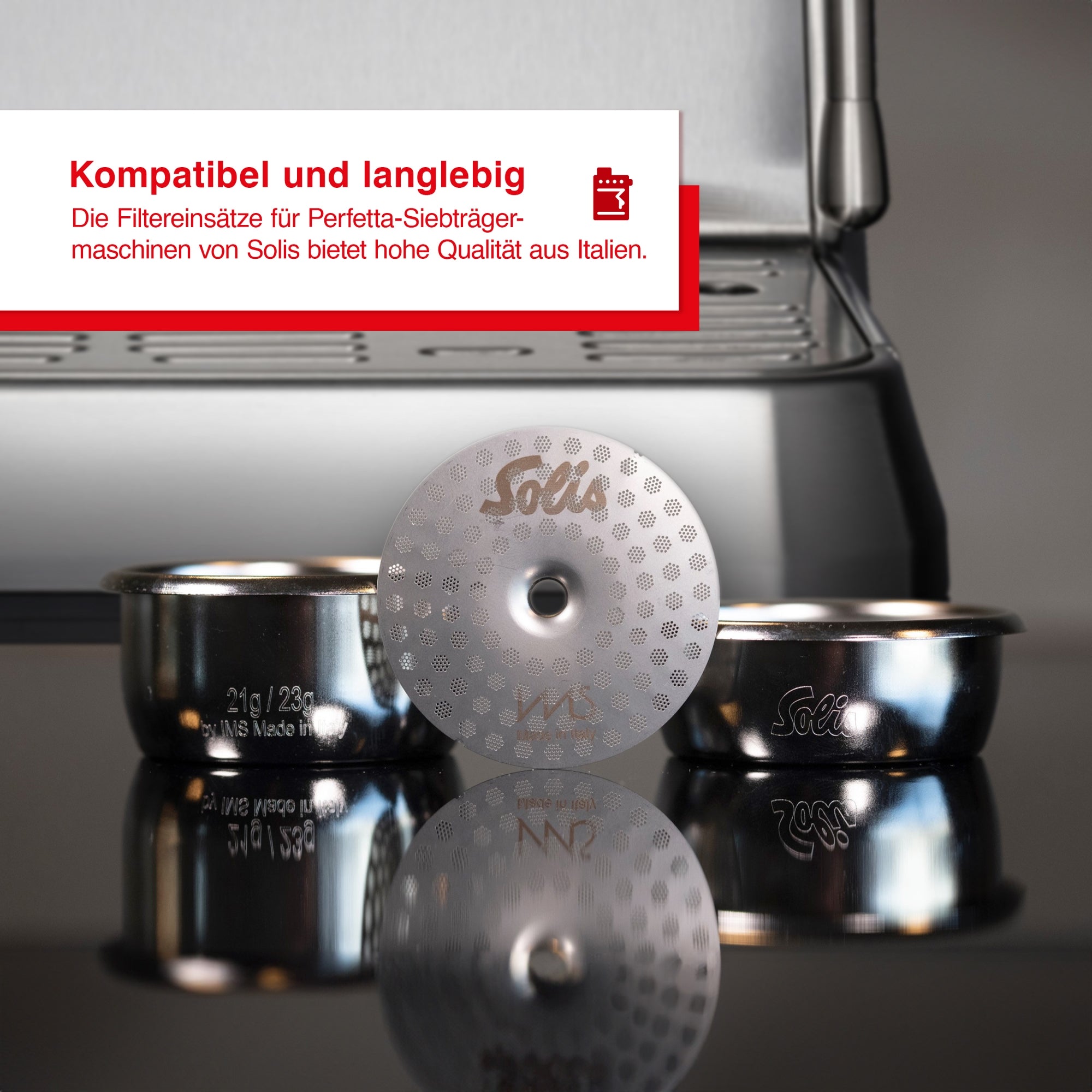 Solis_IMS Perfetta Filter Basket B-Ware_silber