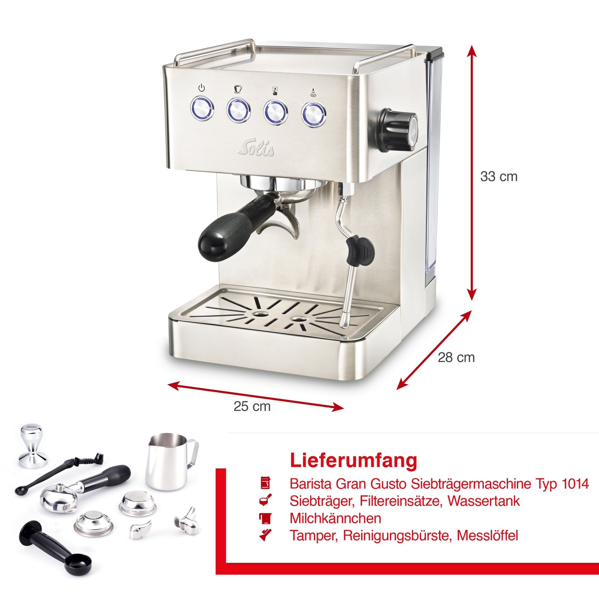 Solis_Barista Gran Gusto (Typ 1014), silber_silber