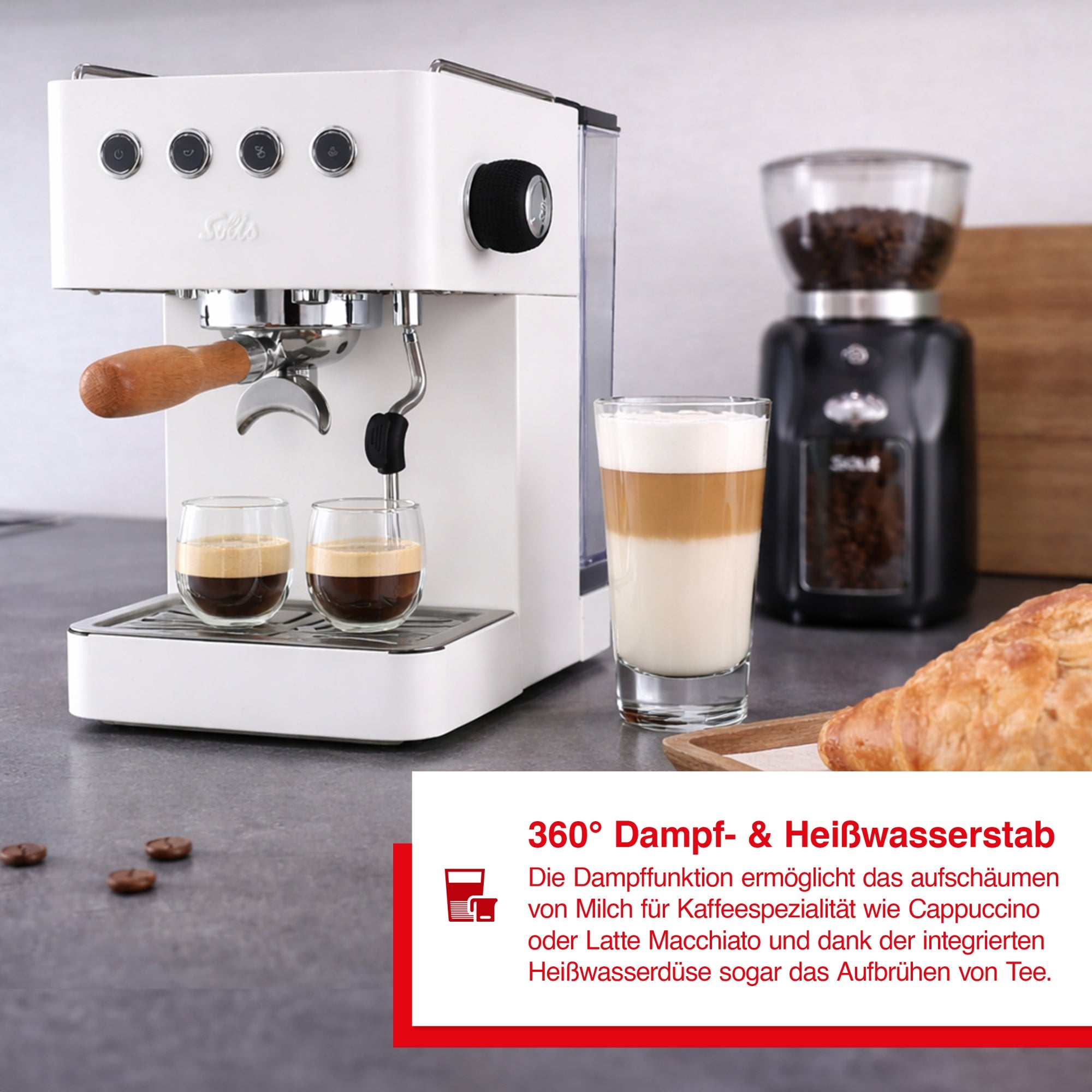 Solis_Barista Gran Gusto (Typ 1014), weiß_weiß